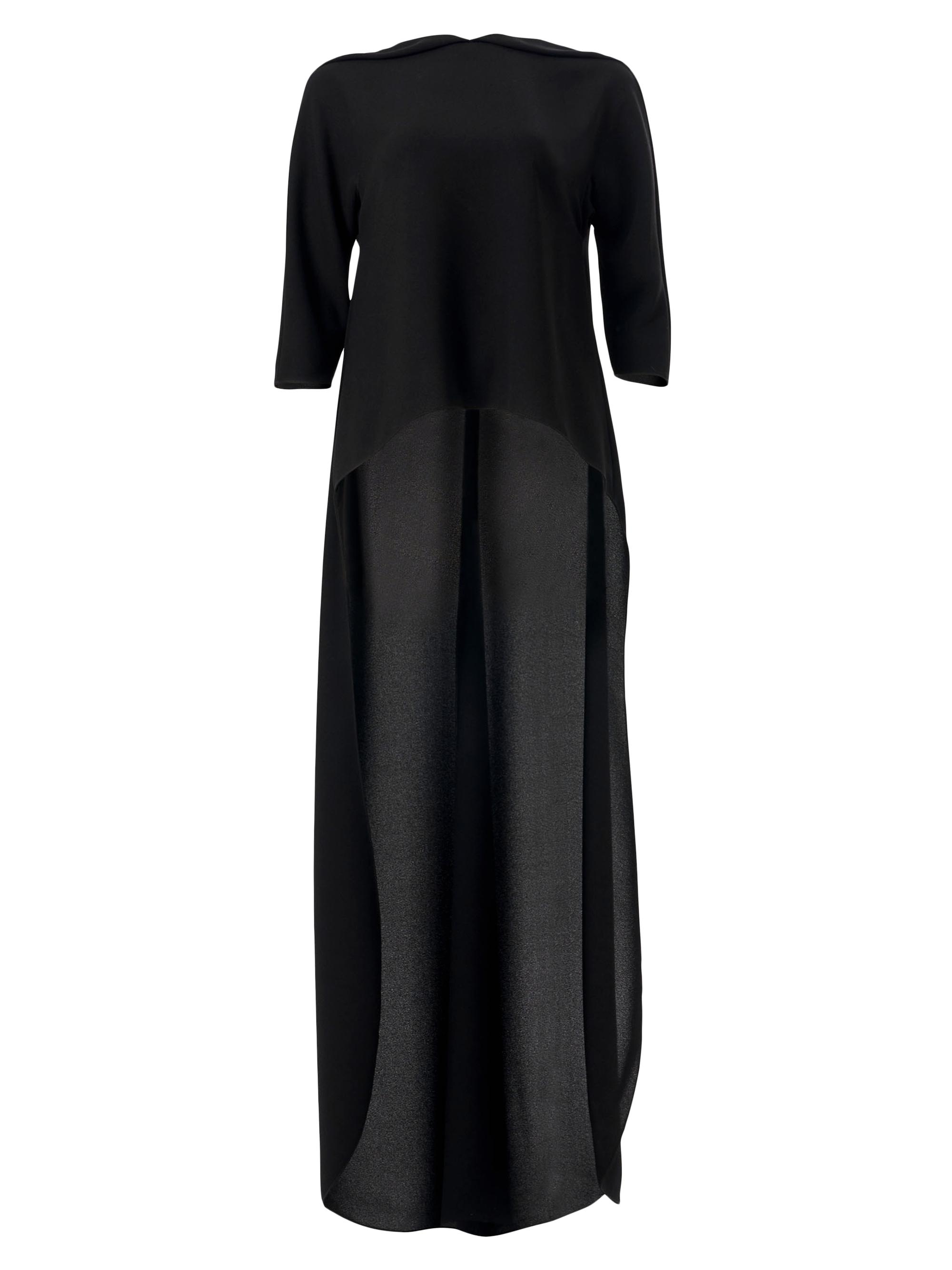 Carolina Herrera Women's Cape Georgette Asymmetric Top - Black