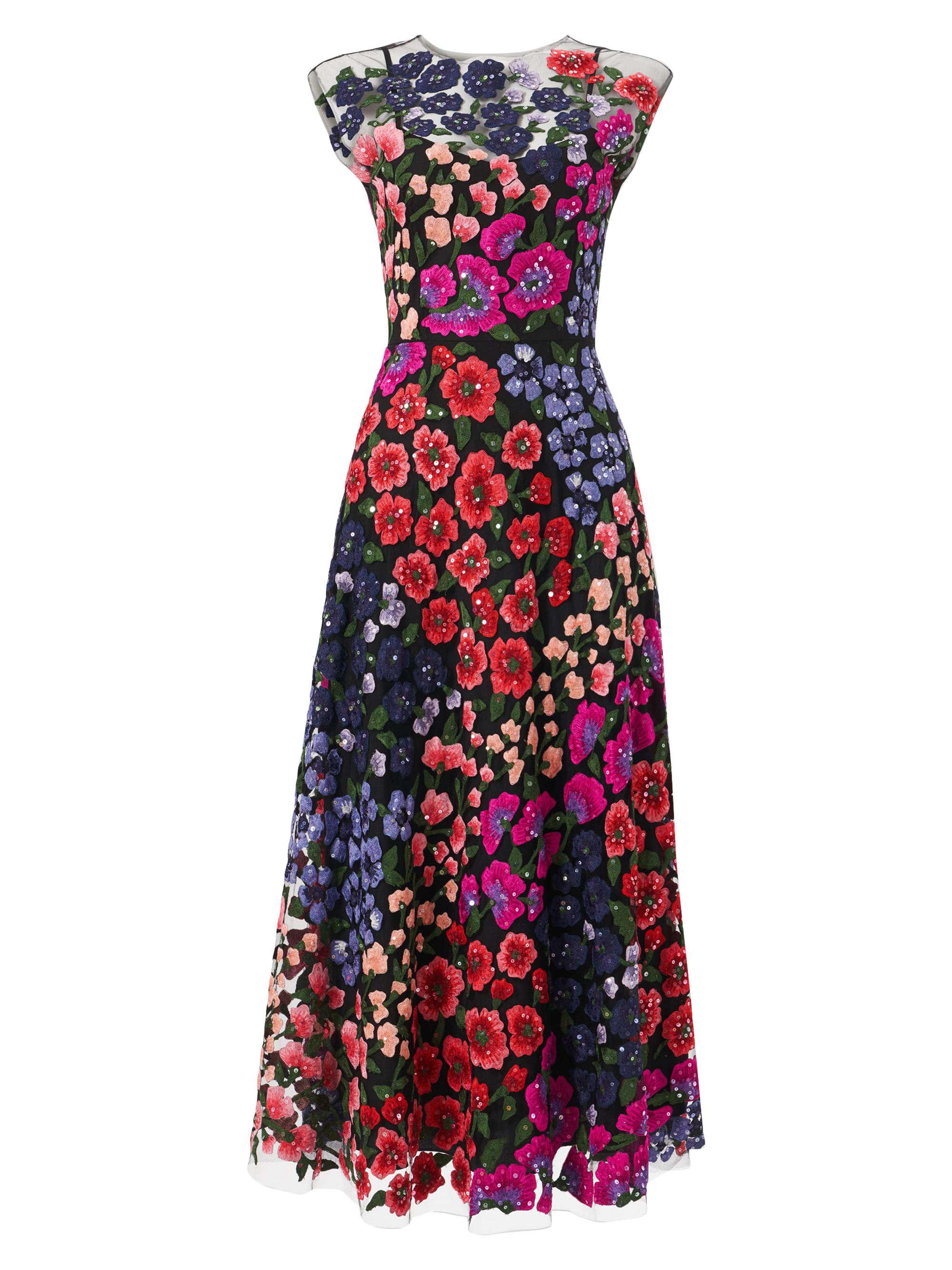 Carolina Herrera Women's Embroidered Floral Tulle Cocktail Dress