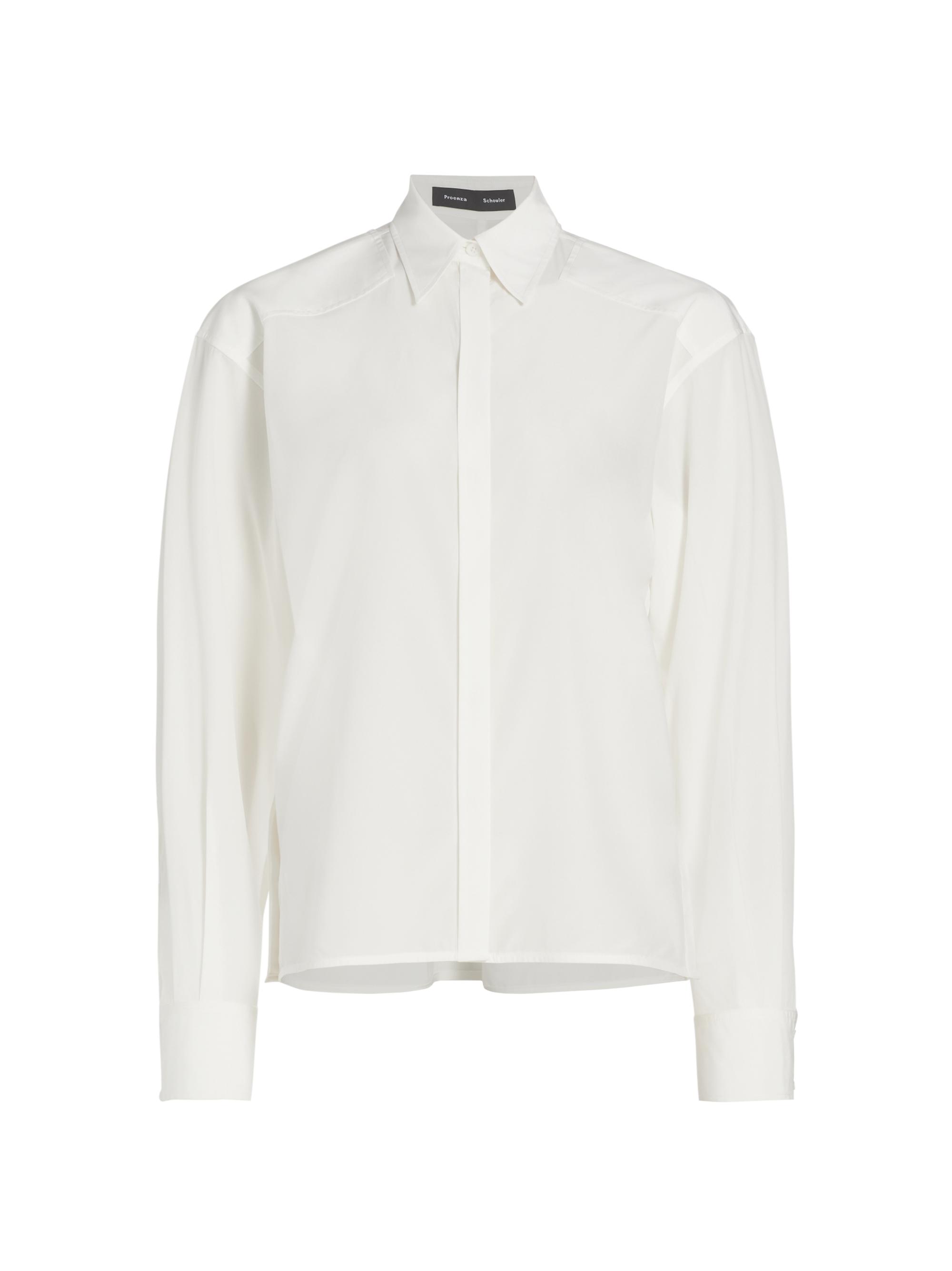 Proenza Schouler Women's Demi Silk-Blend Blouse - Bone