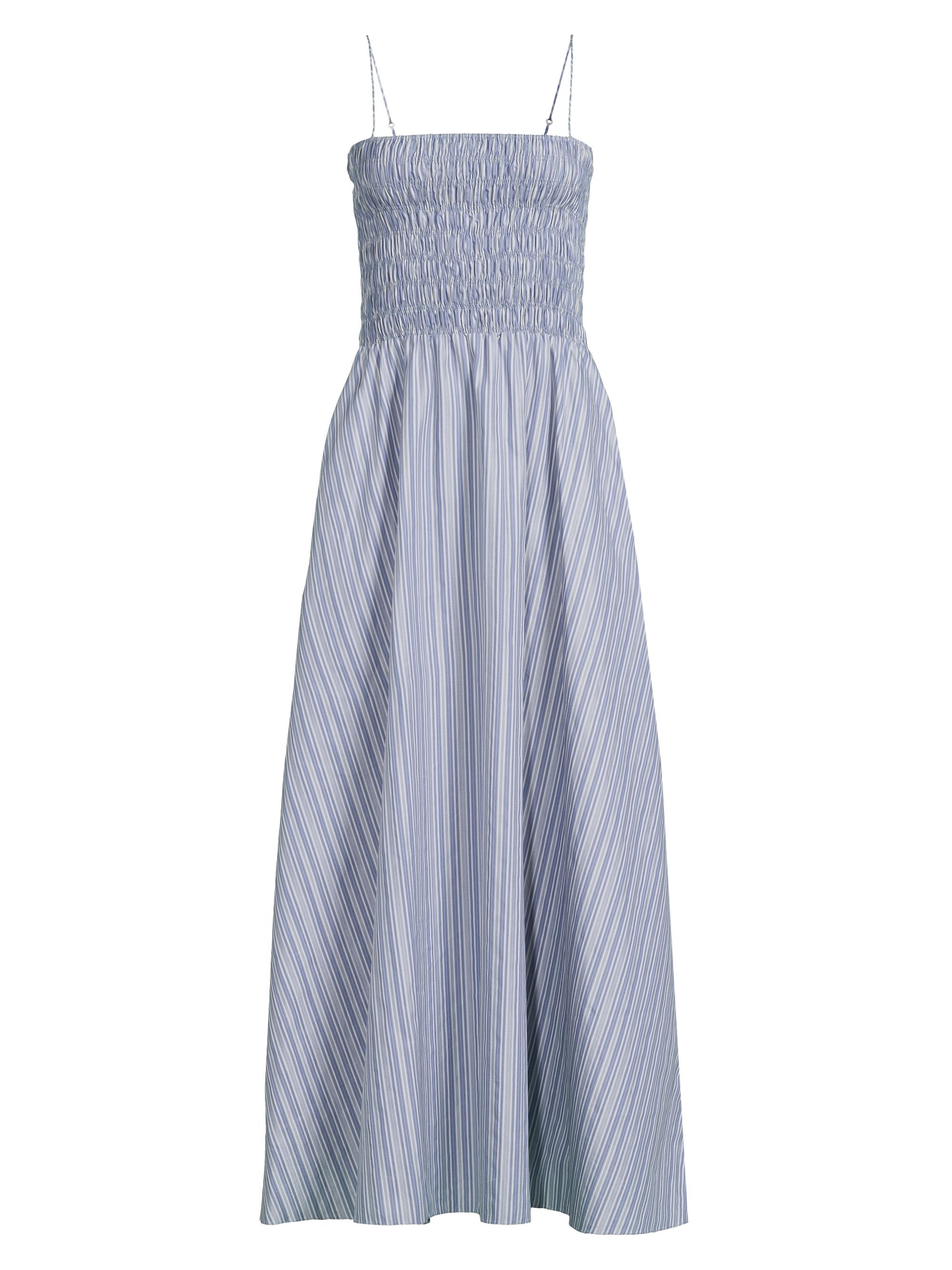 Faithfull the Brand Women's Lida Cotton Maxi Dress - Blue Stripe