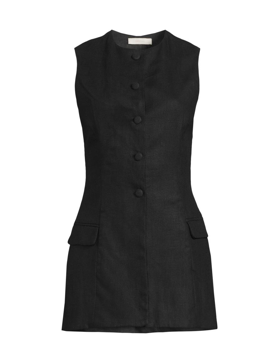 Faithfull the Brand Jane Linen Vest | Saks Fifth Avenue