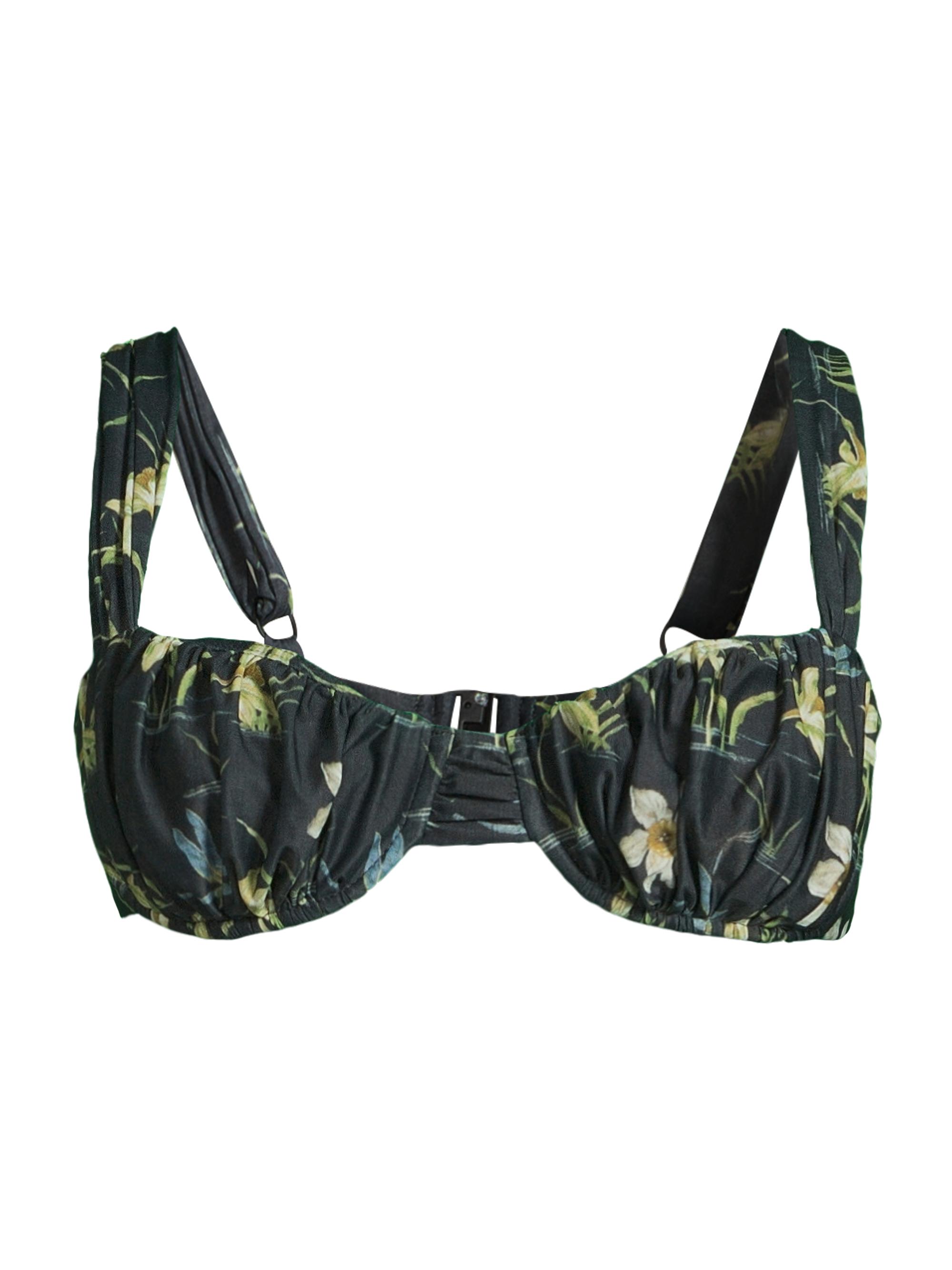 Faithfull the Brand Women's Emily Floral Bikini Top - Daffodil Print