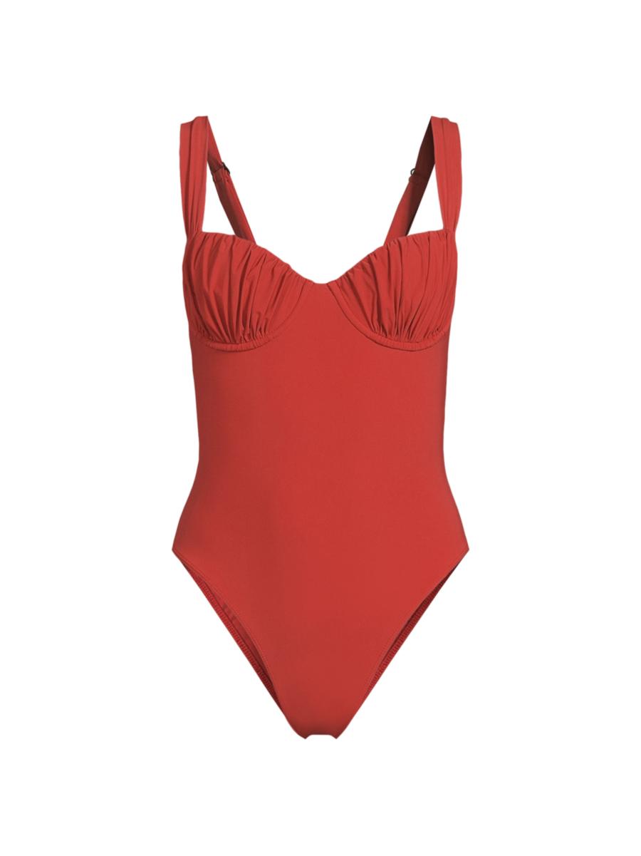 Shop Faithfull the Brand Frida One-Piece Swimsuit | Saks Shop Faithfull the Brand Frida One-Piece Swimsuit | Saks