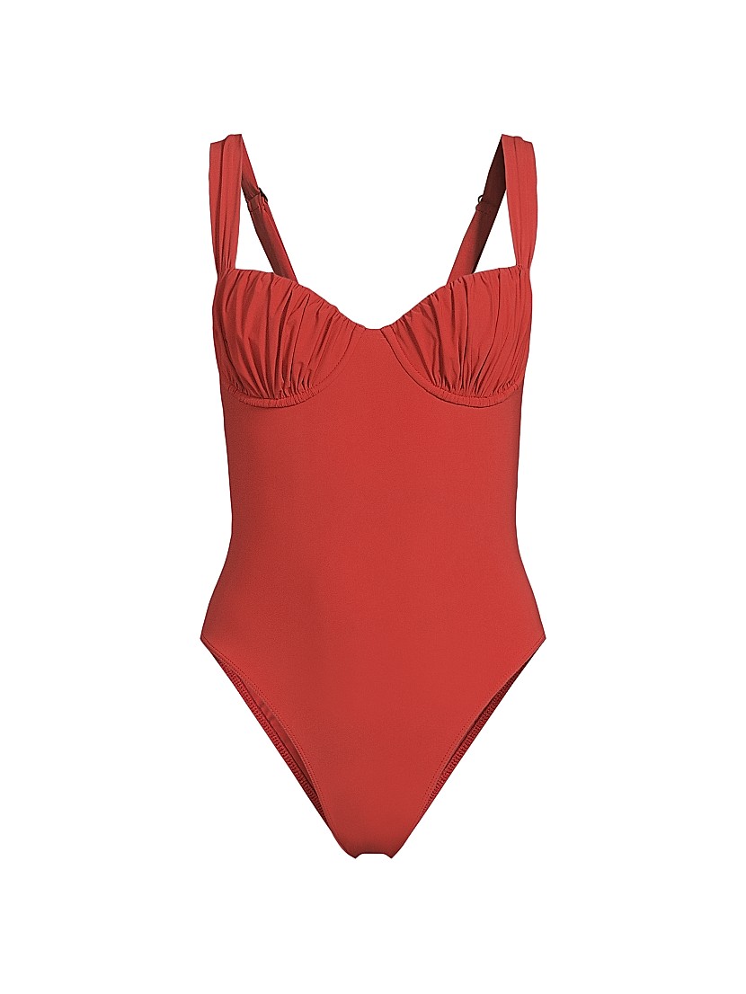 Shop Faithfull the Brand Frida One-Piece Swimsuit | Saks Shop Faithfull the Brand Frida One-Piece Swimsuit | Saks