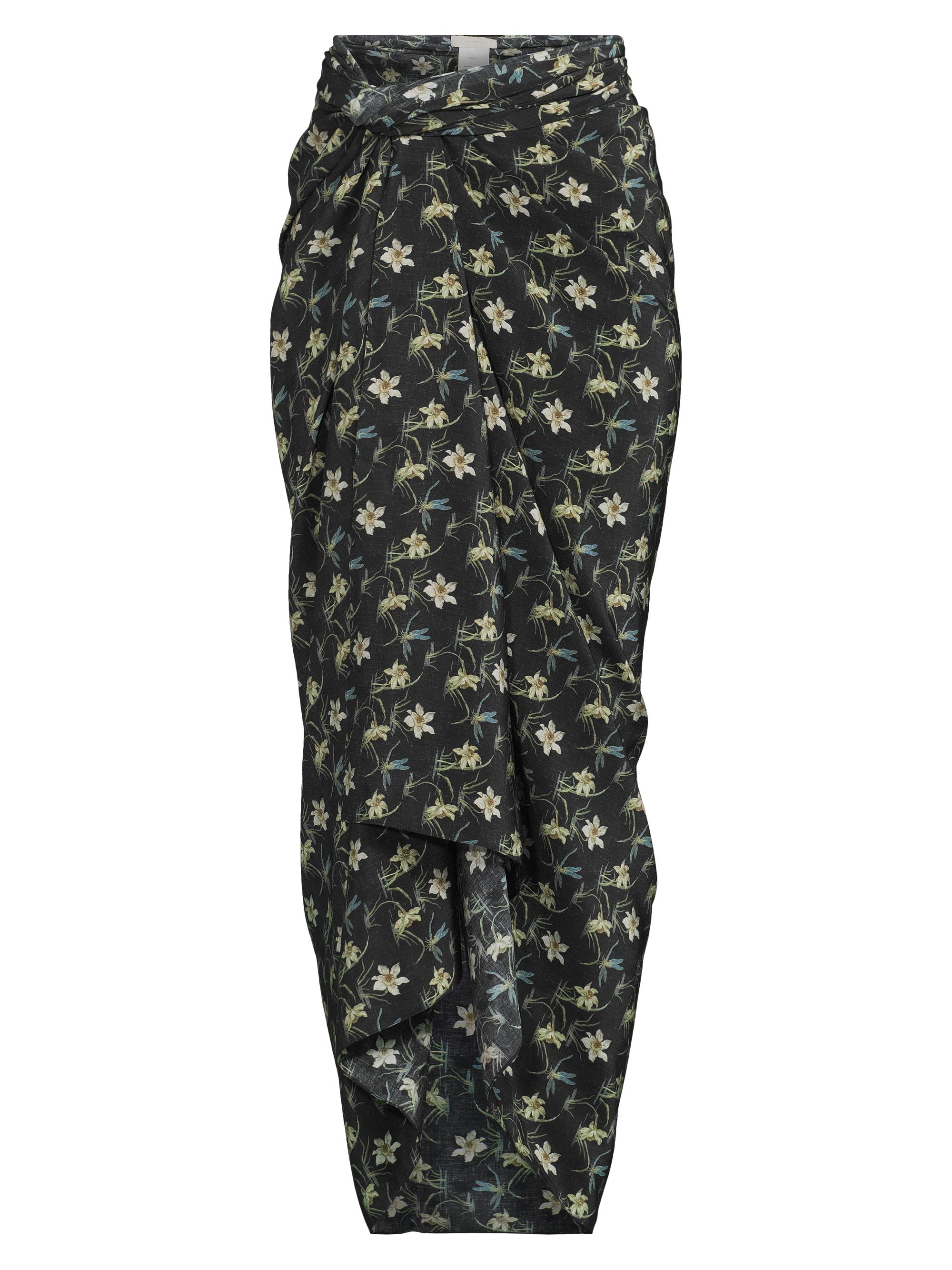Faithfull the Brand Women's Tayga Floral Silk Pareo - Daffodil Print
