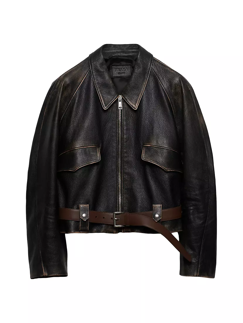 Shop Prada Leather Jacket | Saks Fifth Avenue Shop Prada Leather Jacket | Saks Fifth Avenue