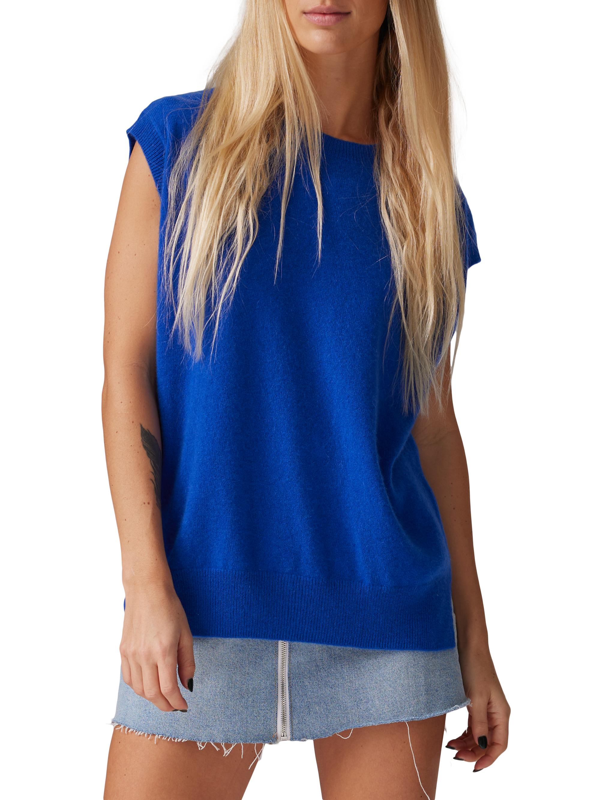 COLORUSH Women's Lolla Cashmere Knit Vest - Ocean