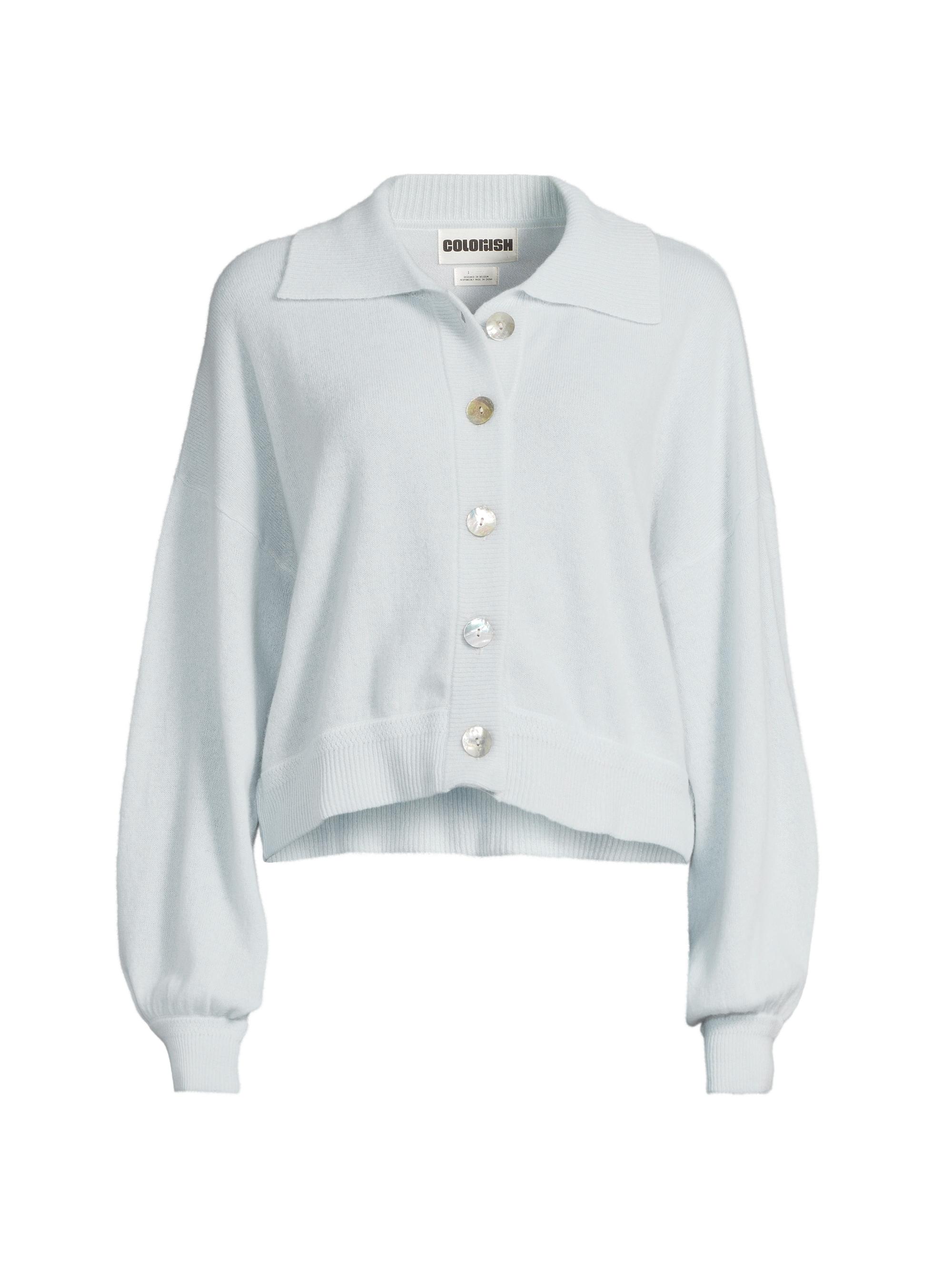 COLORUSH Women's Lennon Cashmere Jacket - Powder
