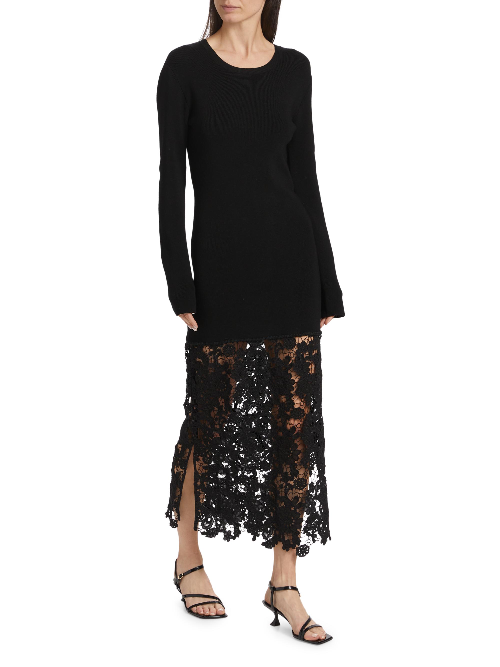 Saks Wide Collar Patterned Midi Dress BCVL-254009 - Saint-Malo main image 0