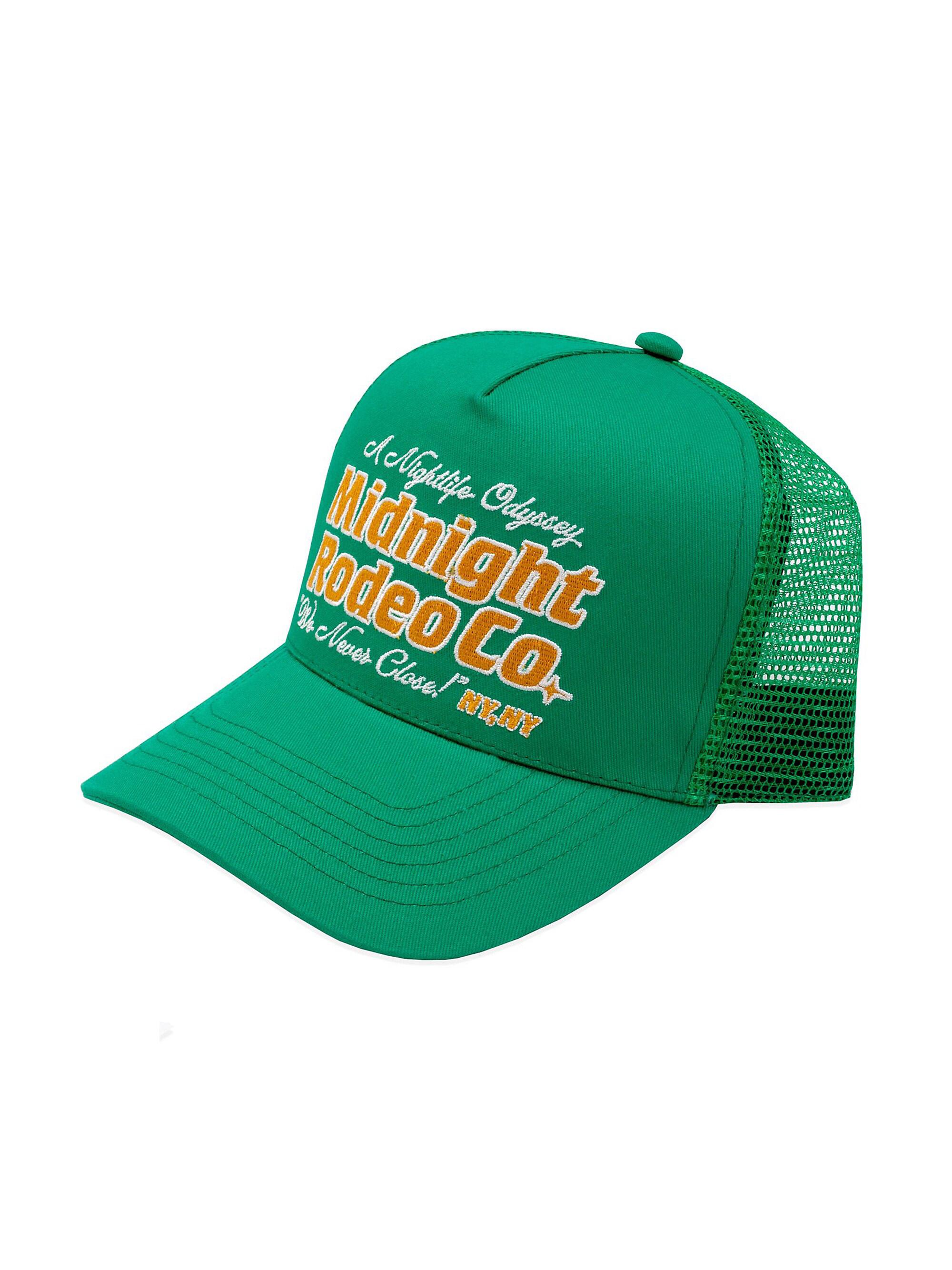 Midnight Rodeo Men's Nightlife Odyssey Mesh Trucker Hat - Kelly Green