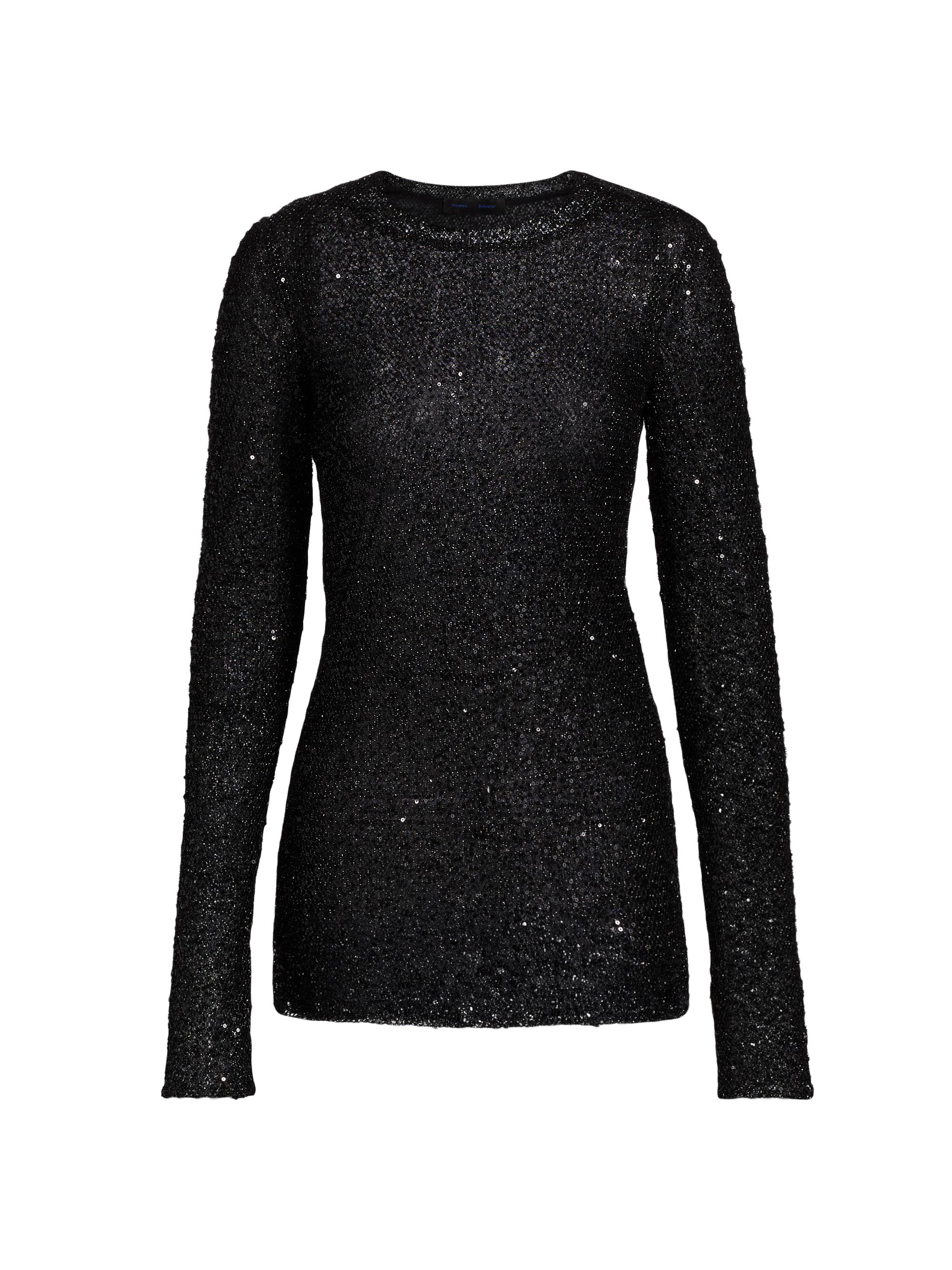 Nonchalant Label Frankie Sequined Balloon-Sleeve Top | Saks Fifth