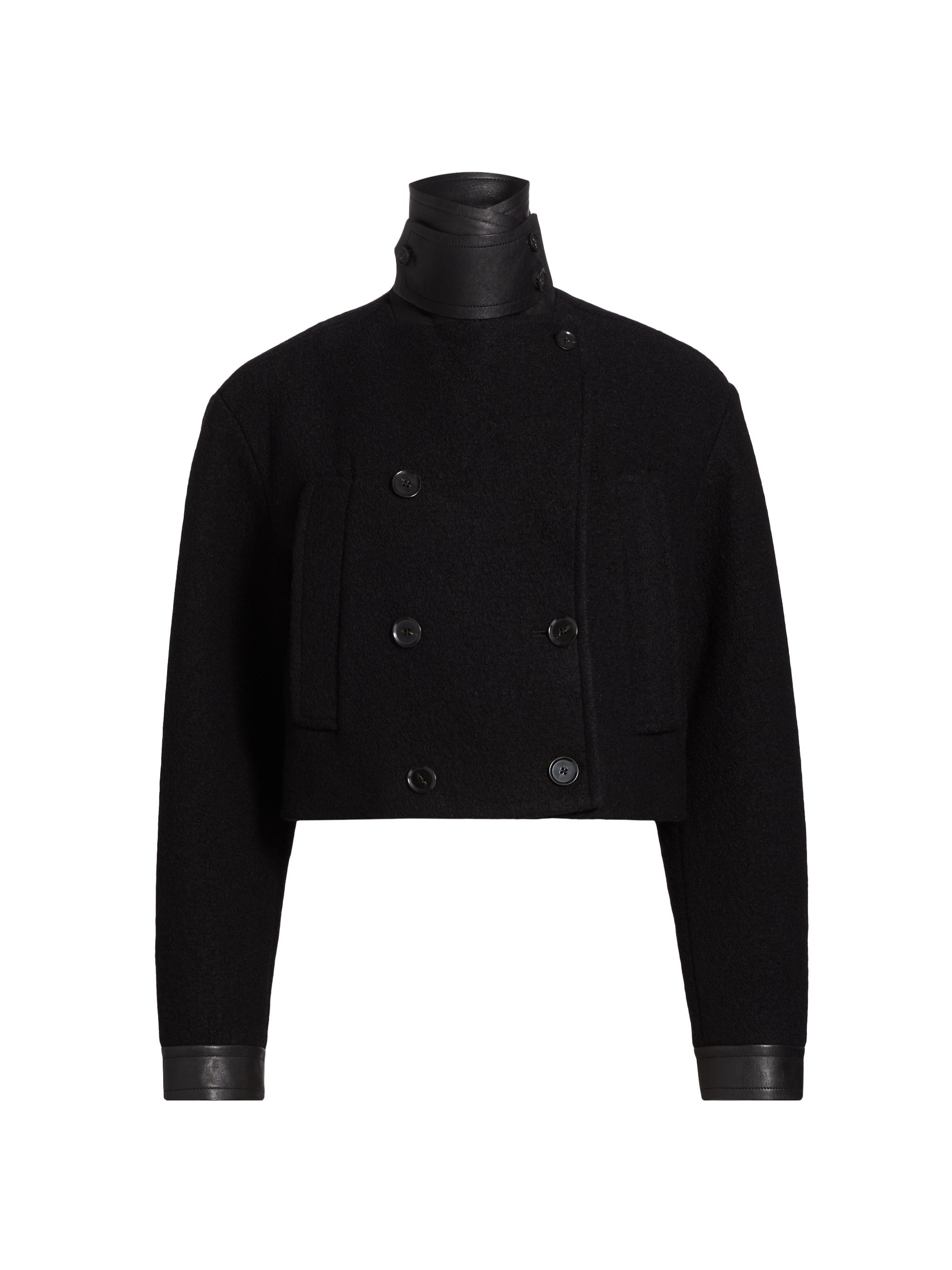 Proenza Schouler Women's Reyes Boiled Wool Jersey Jacket - Black