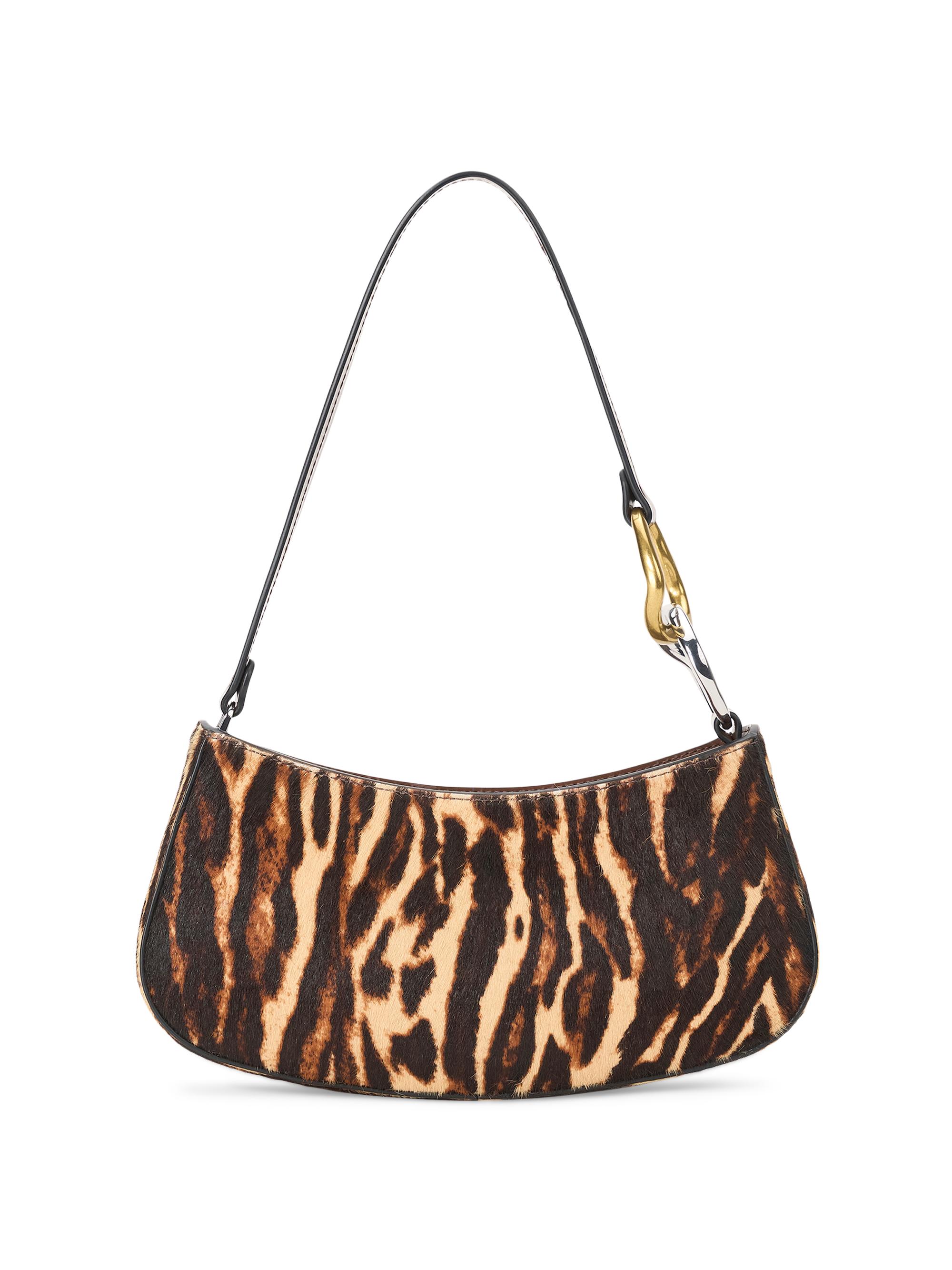 Staud Women's Ollie Leather Shoulder Bag - Leopard