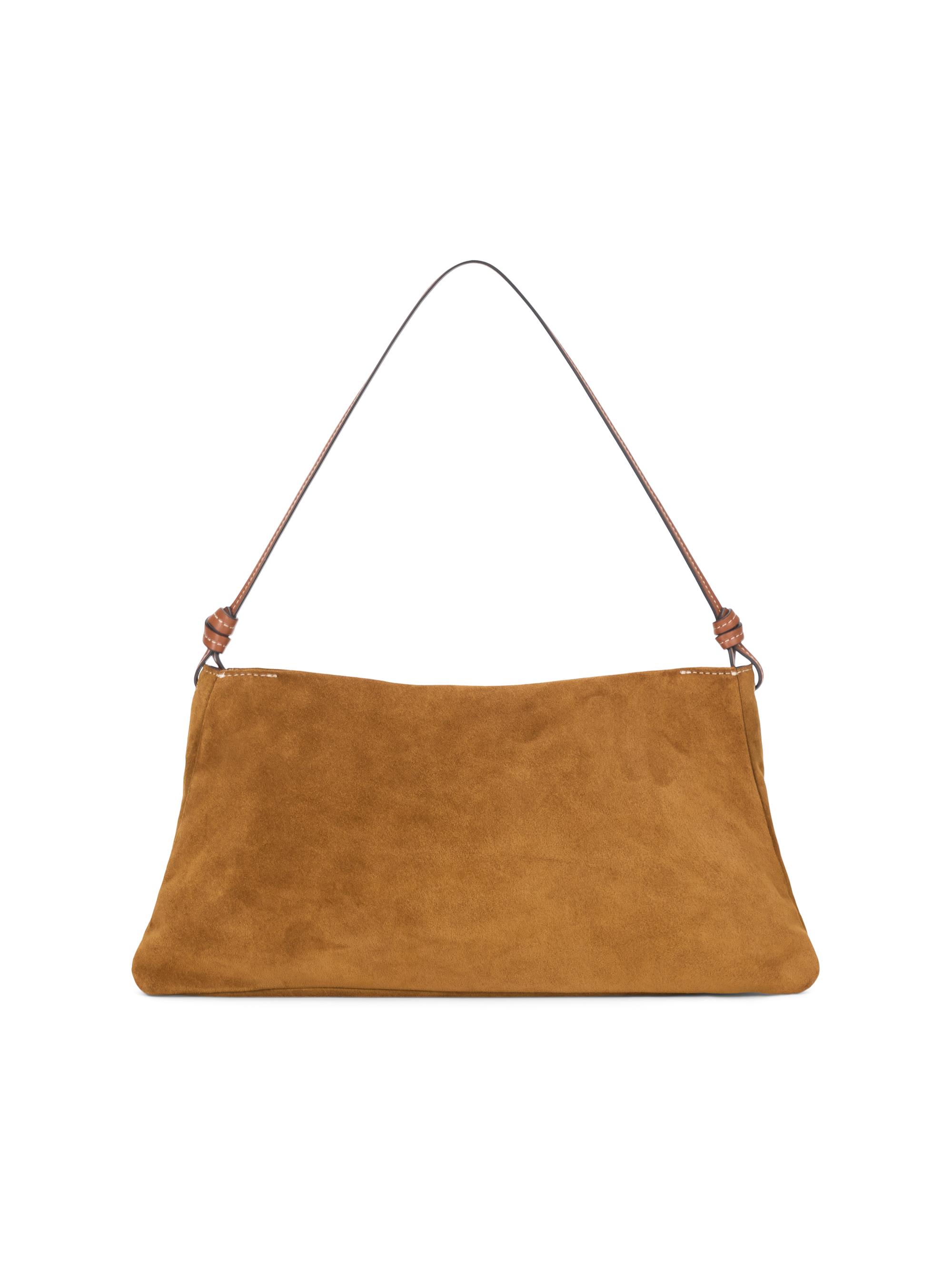 Staud Women's Wally Suede Shoulder Bag - Tan
