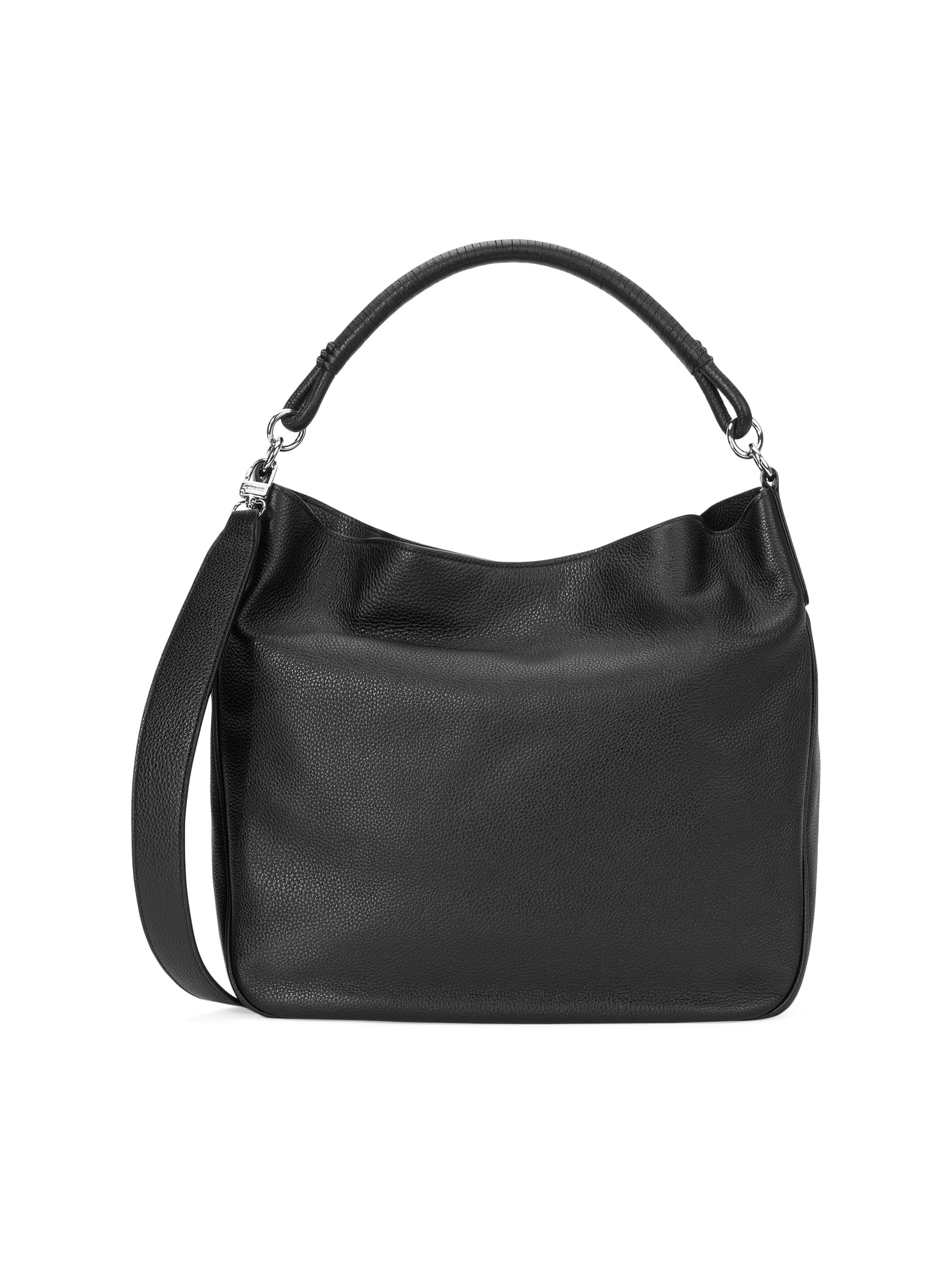 Staud Women's Perry Leather Hobo Tote Bag - Black