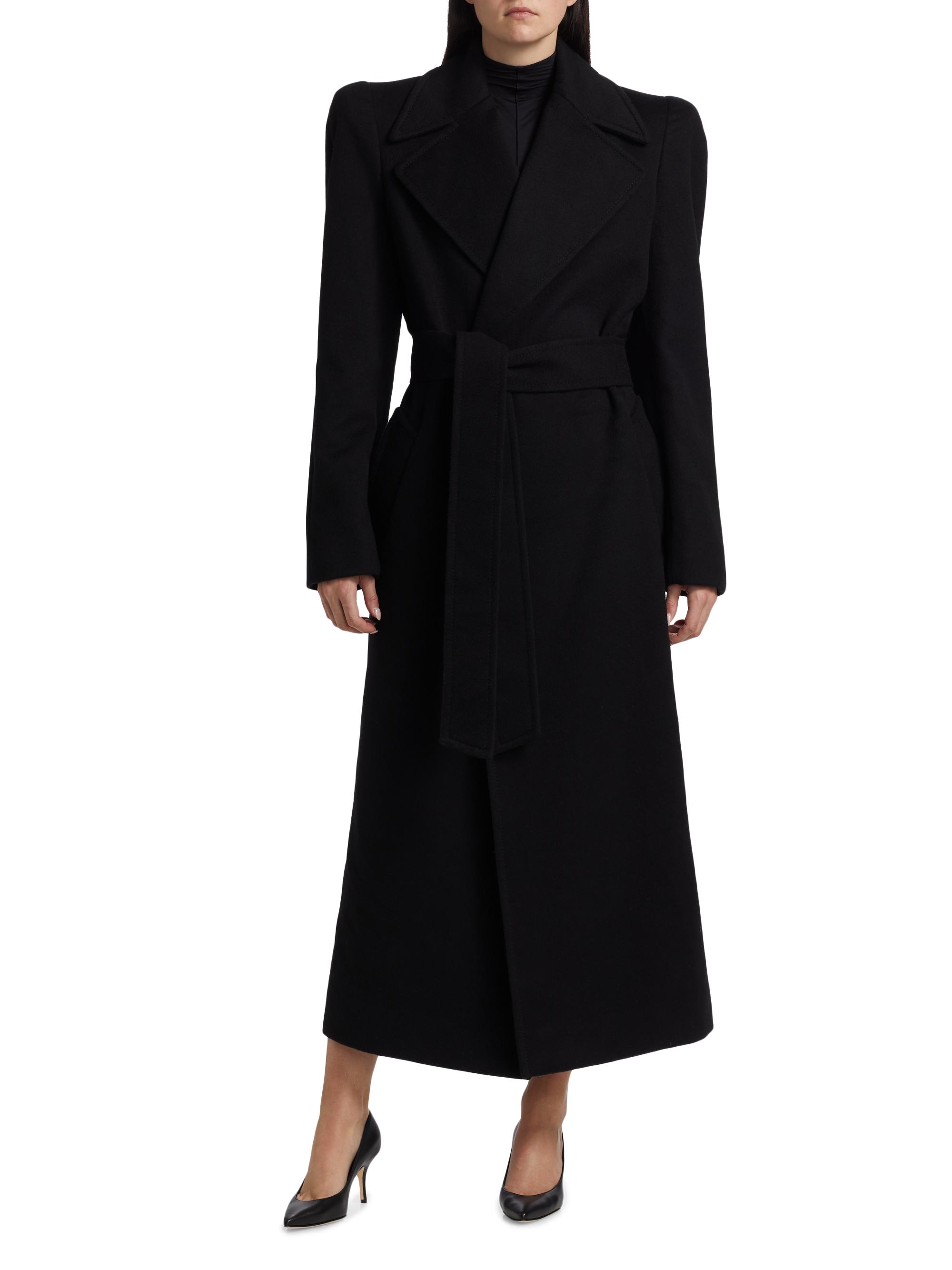 WARDROBE.NYC RHW Wool Wrap Coat | Saks Fifth Avenue
