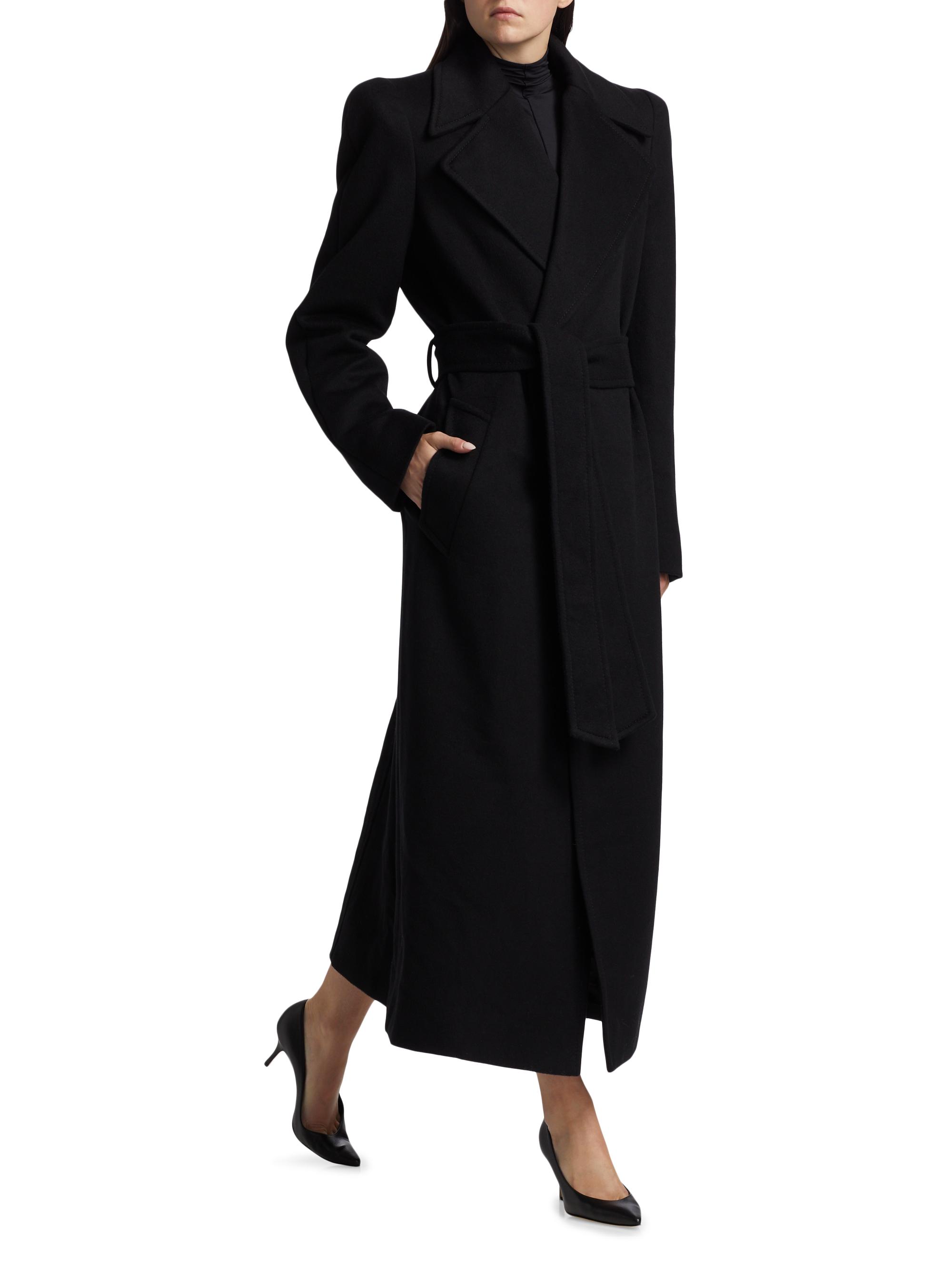 WARDROBE.NYC RHW Wool Wrap Coat | Saks Fifth Avenue