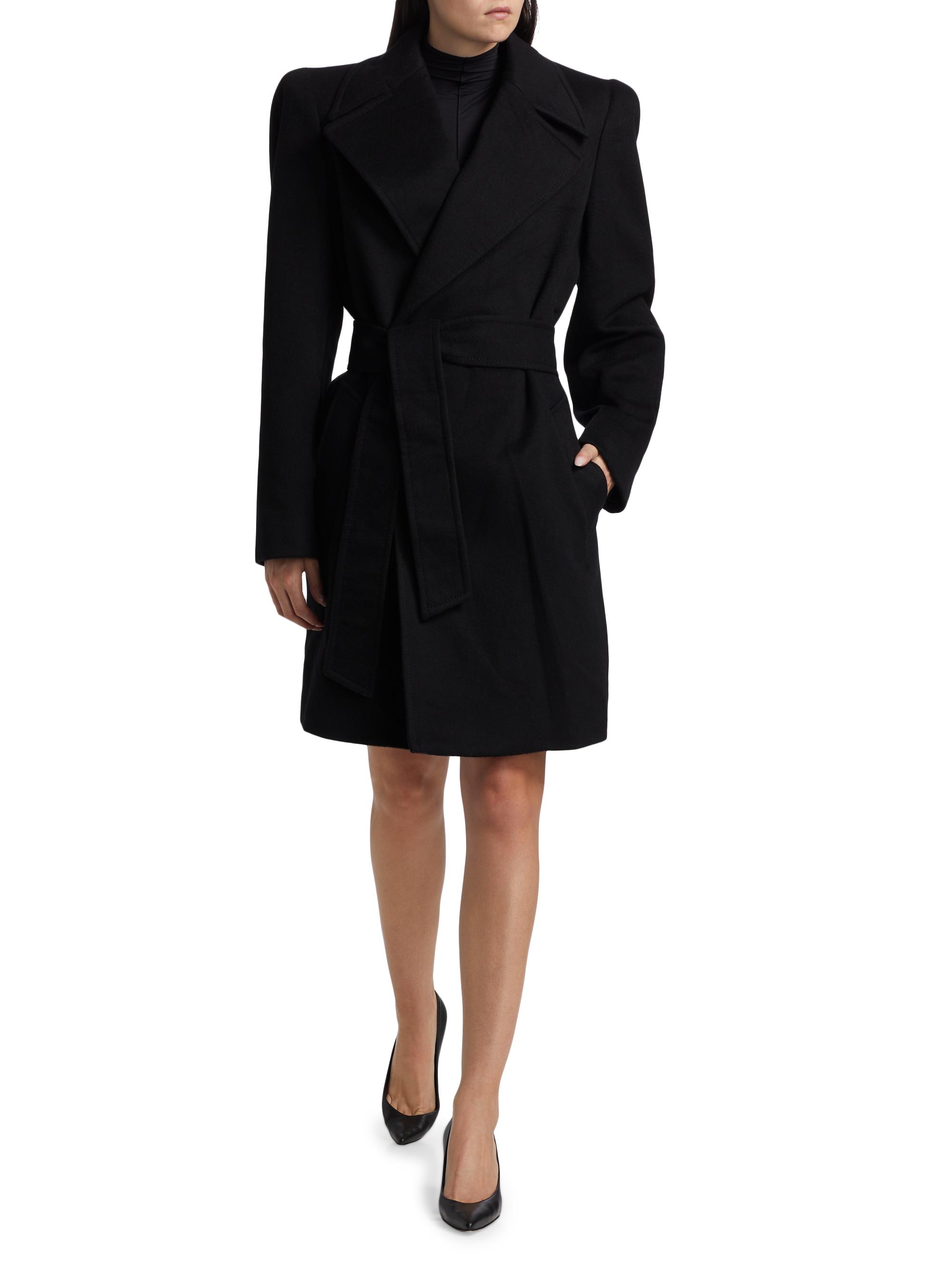 WARDROBE.NYC RHW Wool Wrap Coat | Saks Fifth Avenue
