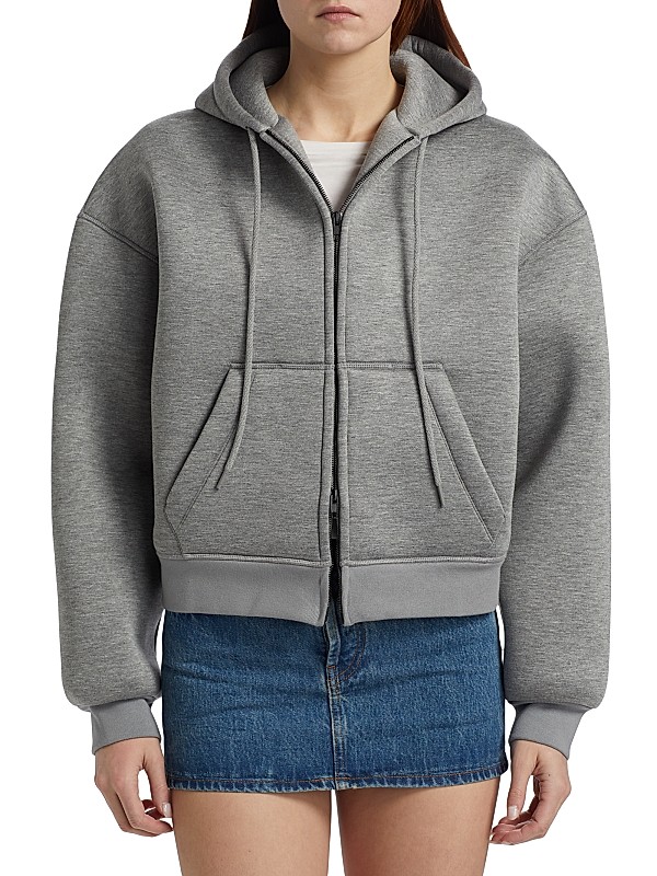 Shop WARDROBE.NYC Bonded Zip Hoodie | Saks Fifth Avenue Shop WARDROBE.NYC Bonded Zip Hoodie | Saks Fifth Avenue