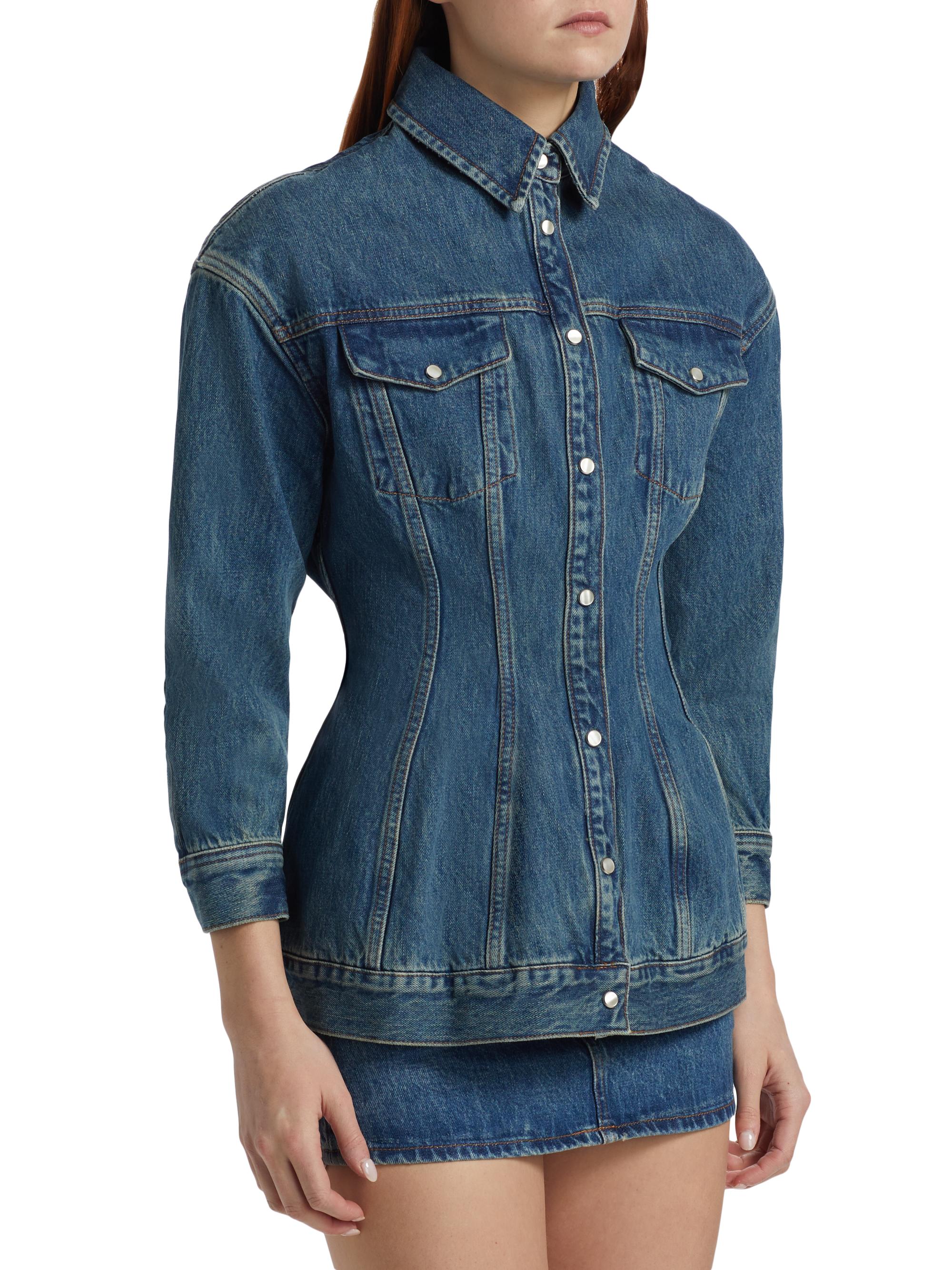 WARDROBE.NYC Contour Denim Jacket | Saks Fifth Avenue