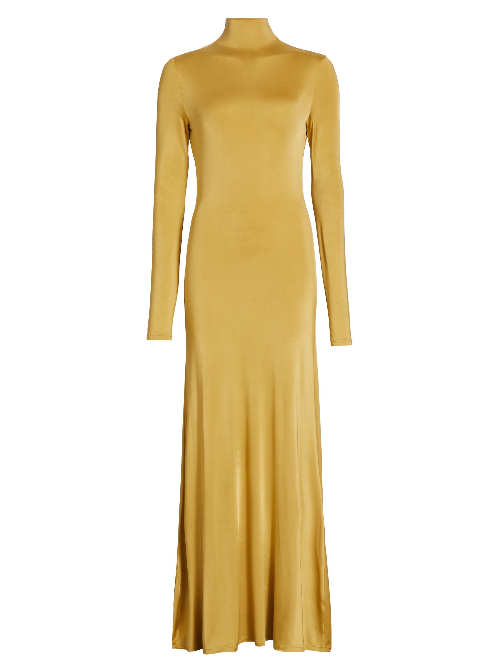 Tove Women's Sacha Jersey Turtleneck Gown - Gold