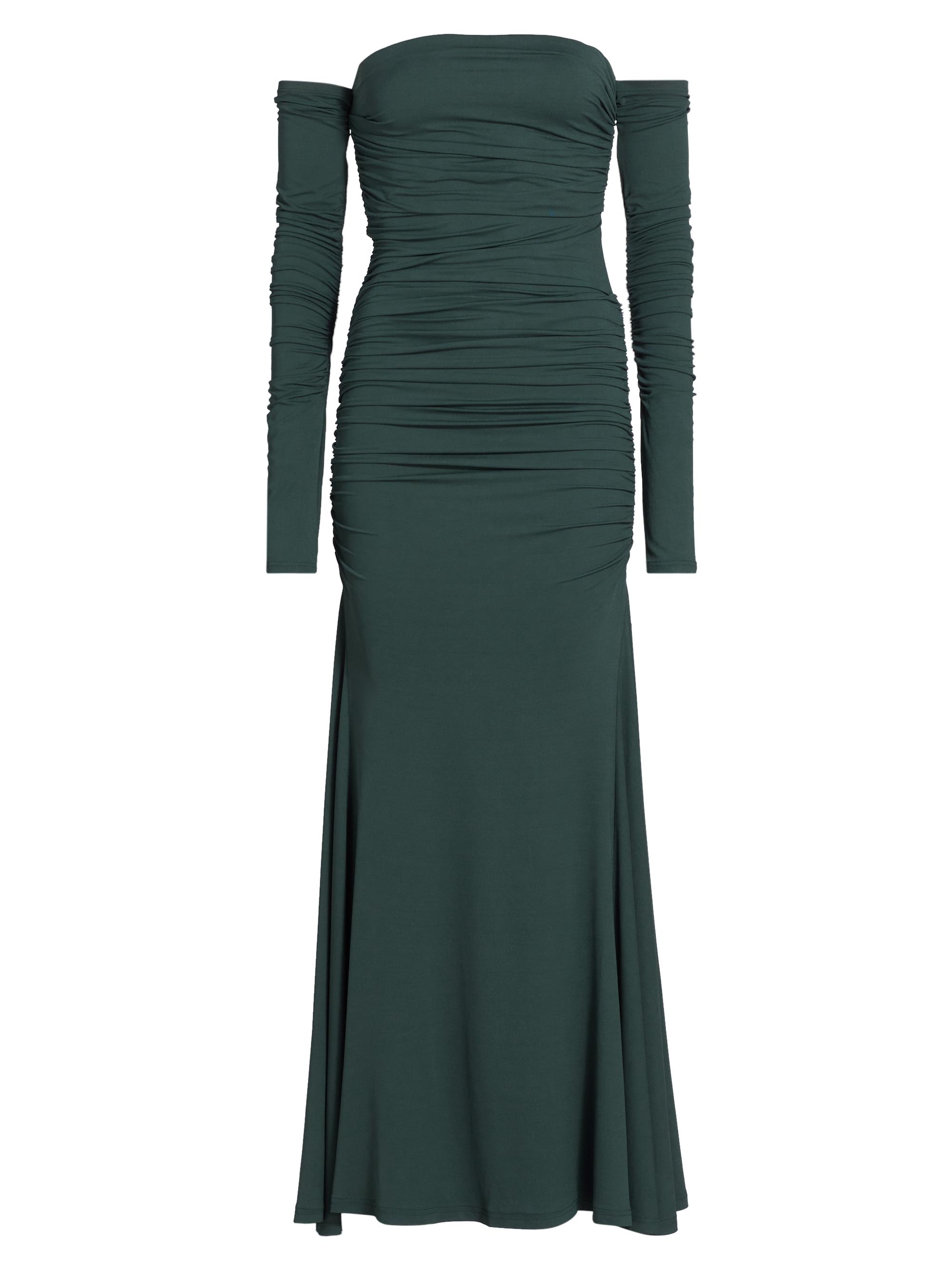 Tove Women's Ina Ruched Off-the-Shoulder Gown - Teal