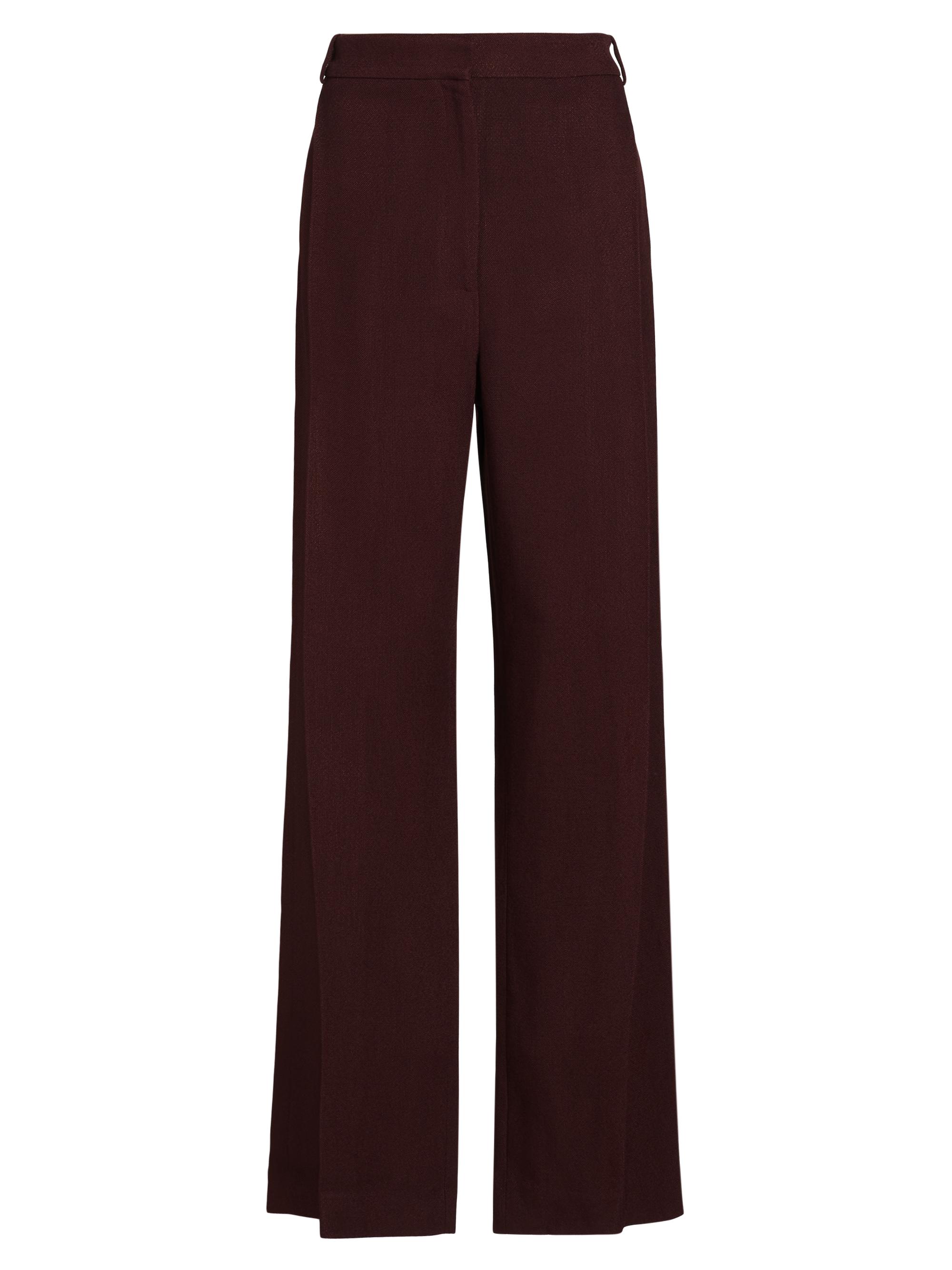 Tove Women's Gabrielle Wide-Leg Trousers - Burgundy
