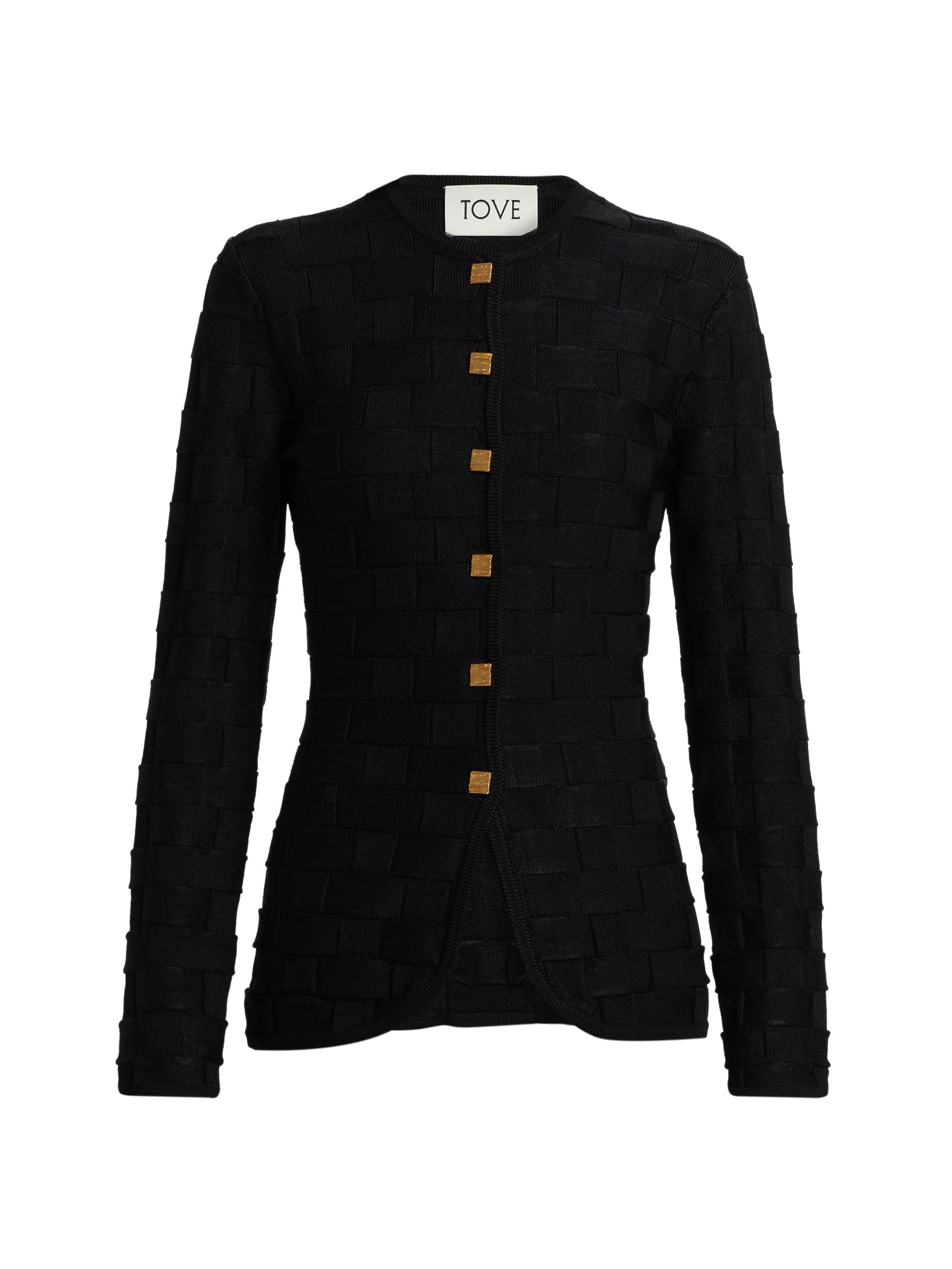 Tove Women's Uma Basketweave Jacket - Black Small