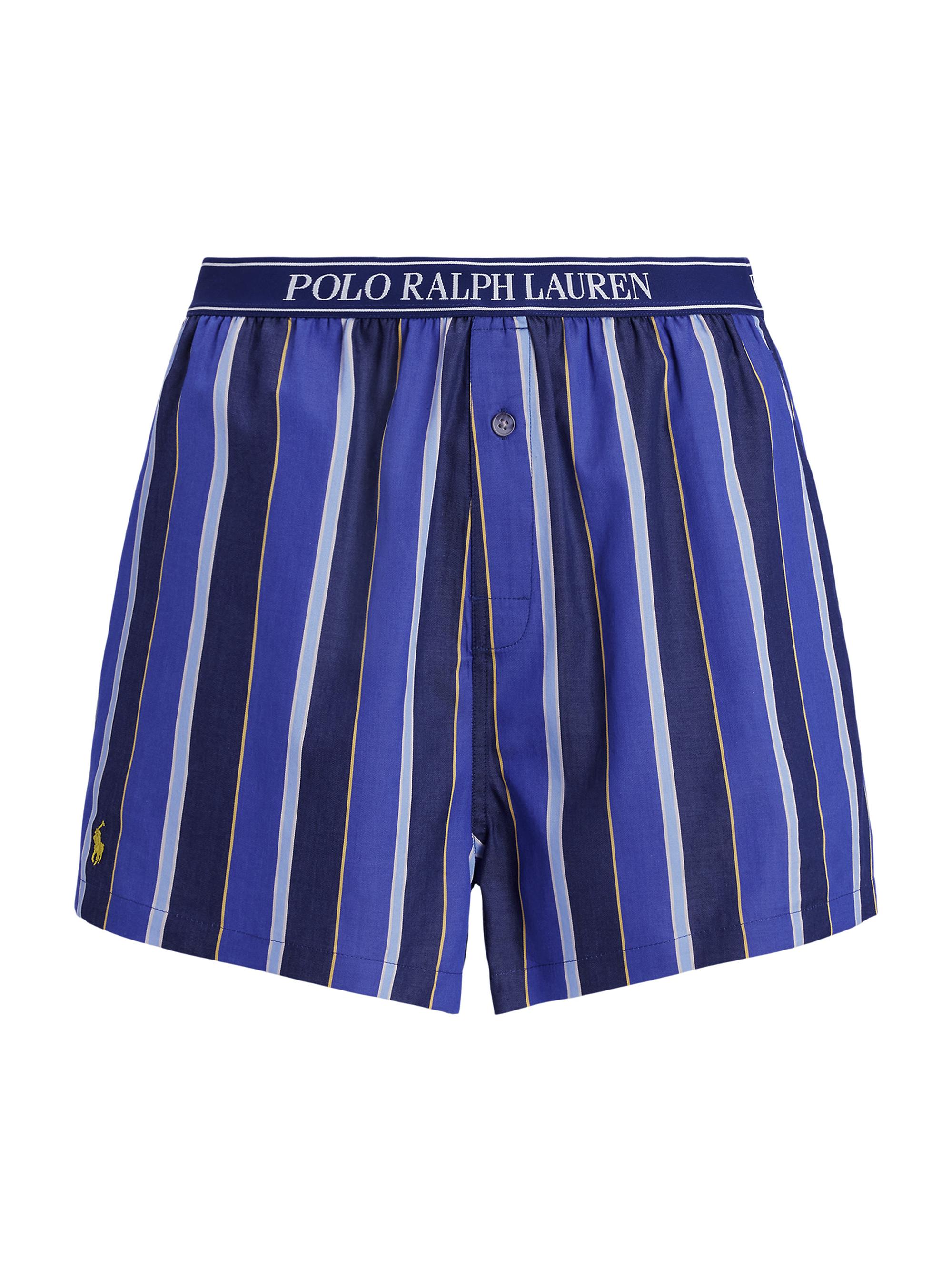 Polo Ralph Lauren Women's Cricket Stripe Cotton-Blend Boxer - Navy Cricket