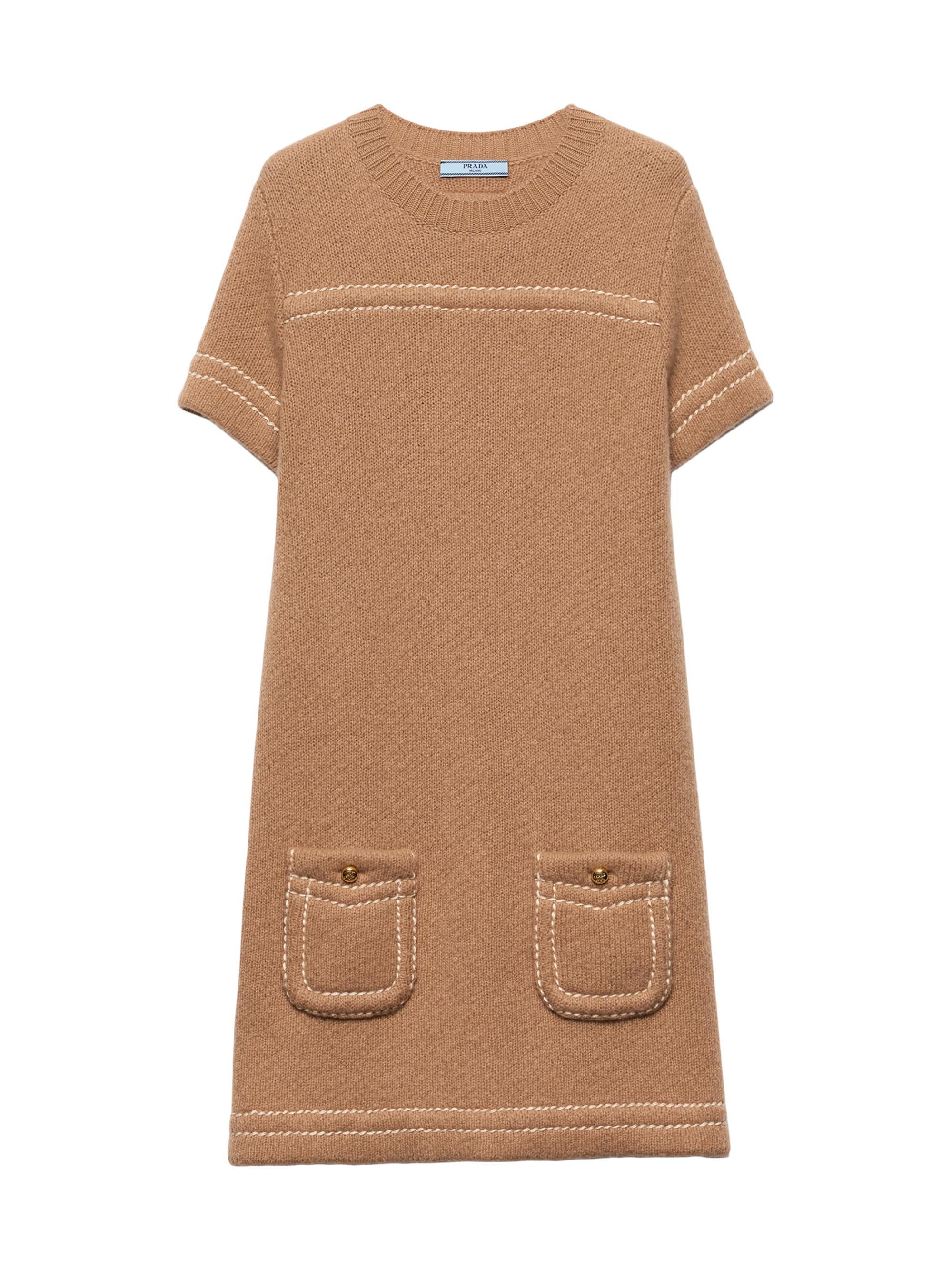 Prada Women's Cashmere Mini-Dress - Brown
