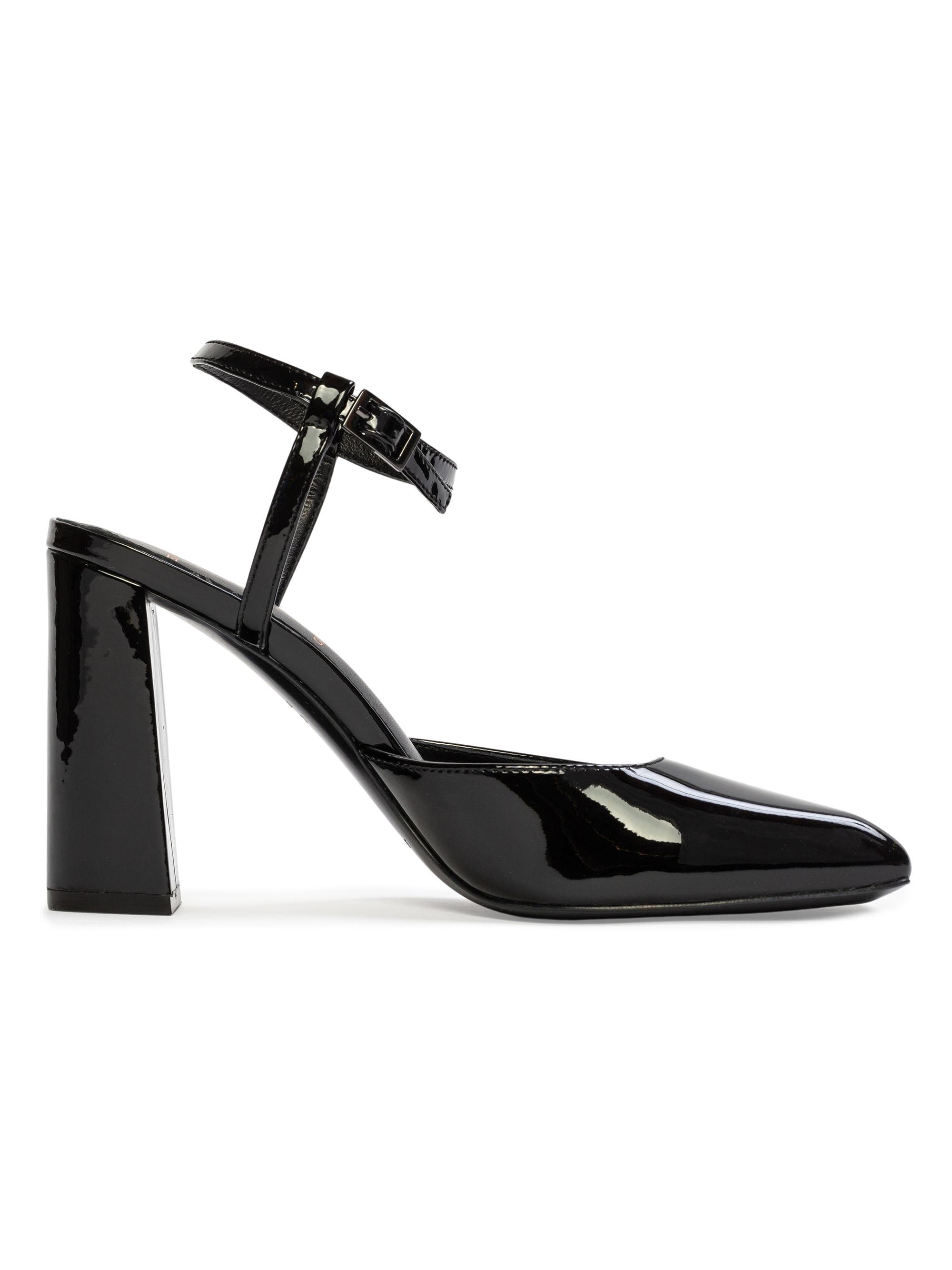 Black Suede Studio Women's Meadow 0MM Patent Sandals - Black Patent Leather
