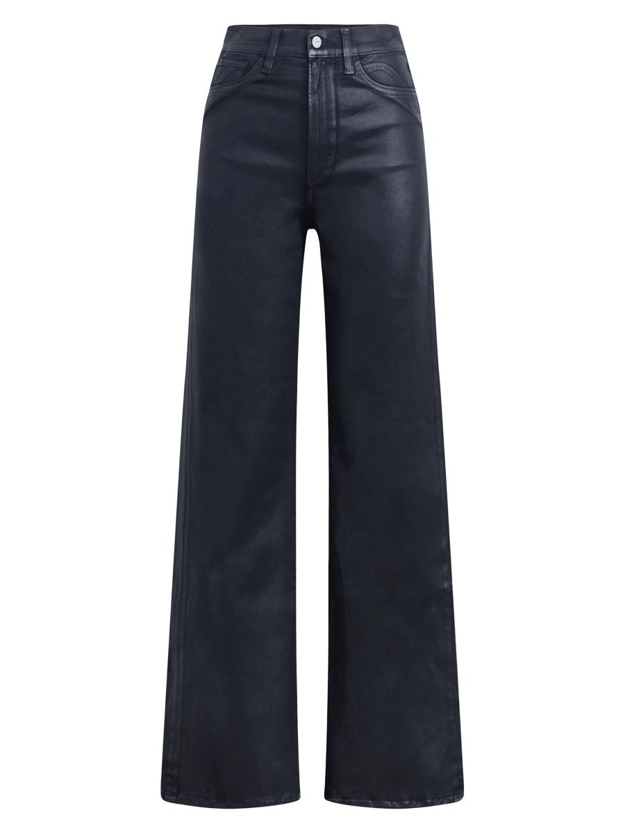Joe's Jeans Women's Petite Mia Coated High-rise Flare Jeans In Navy
