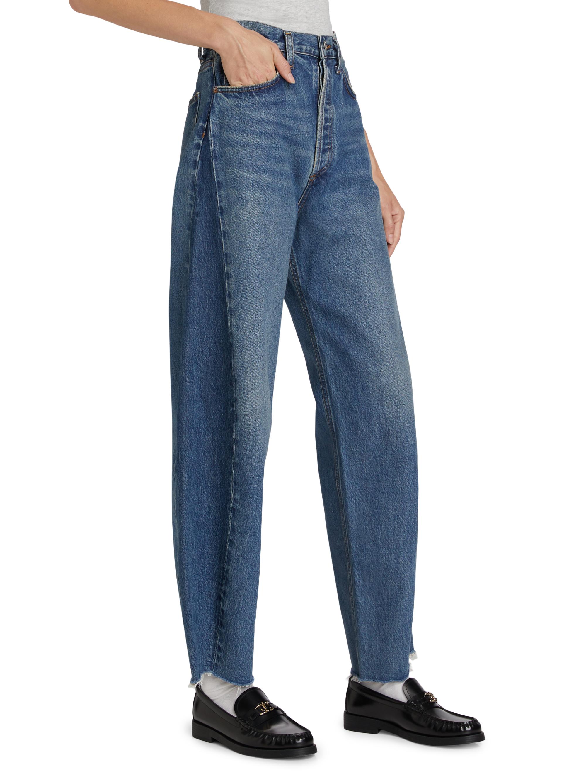 Agolde Luna Pieced High-Rise Jeans | Saks Fifth Avenue