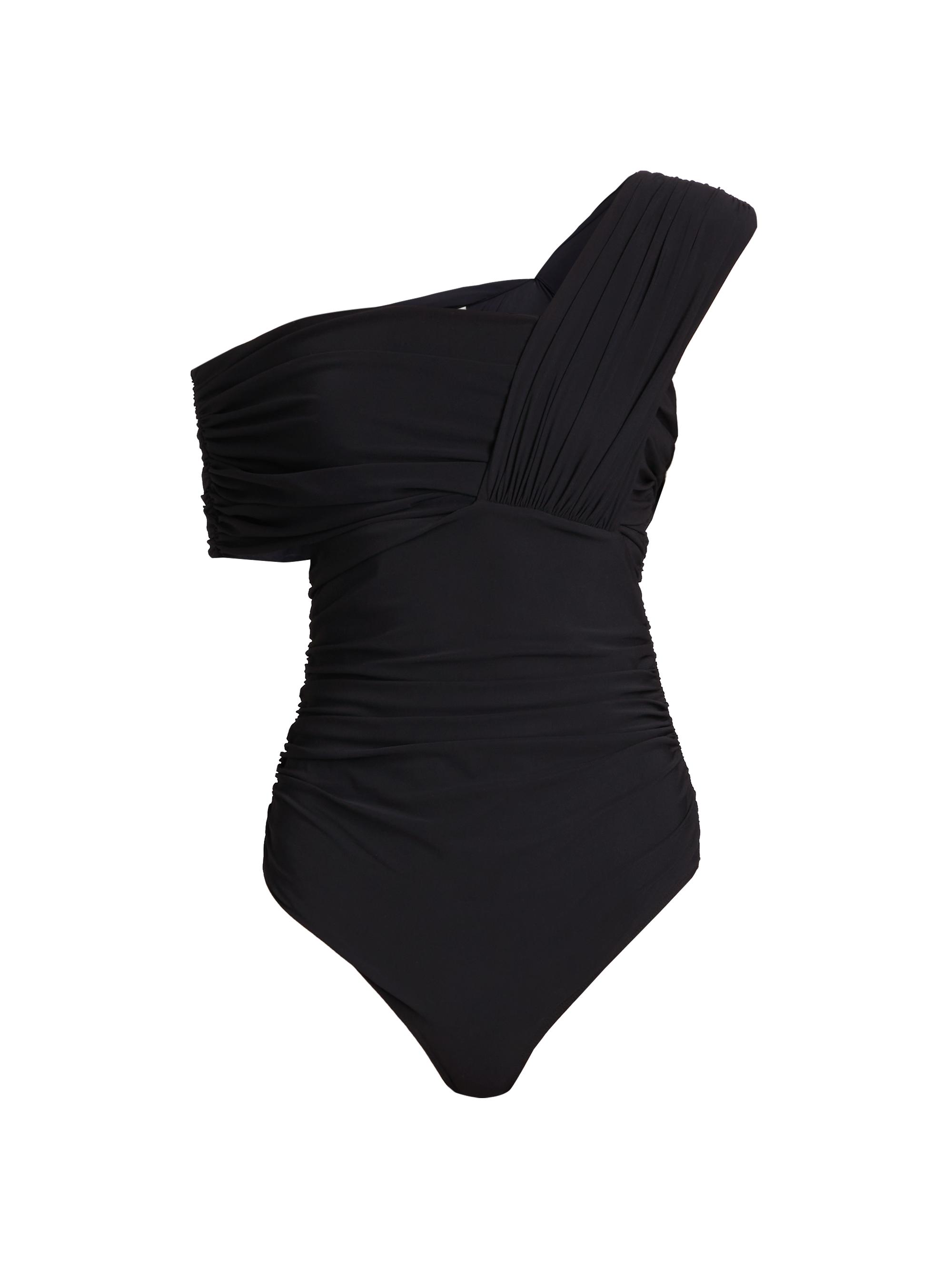 Agolde Women's Etienne One-Shoulder Bodysuit - Black