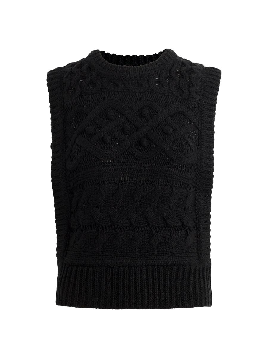 Joe's Jeans The Clara Cable-Knit Sweater Vest | Saks Fifth Avenue