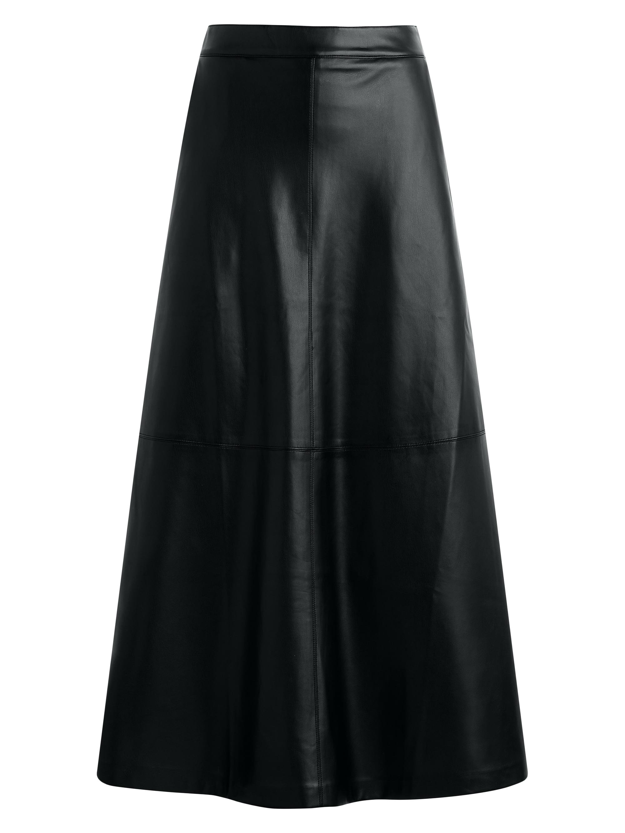 Joe's Jeans Women's  x Dani Michelle The Tavi Faux Leather Maxi Skirt - Black