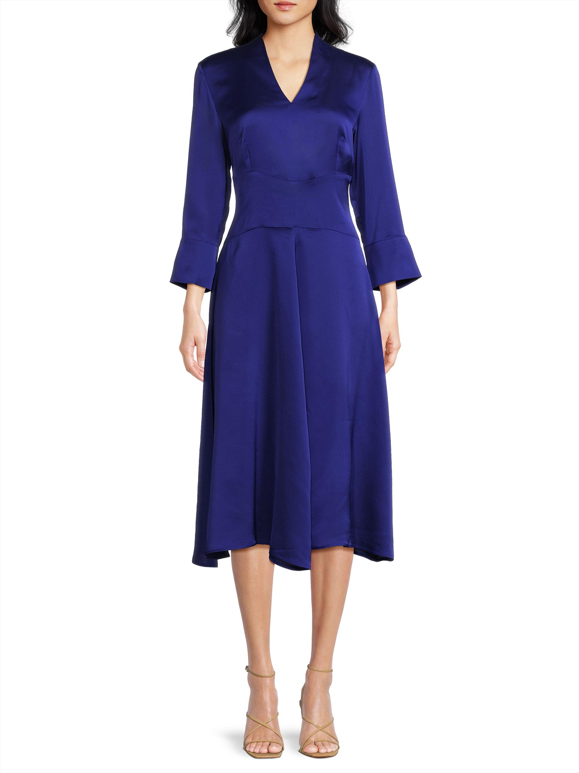 Misook
 Crepe De Chine Belted Dress