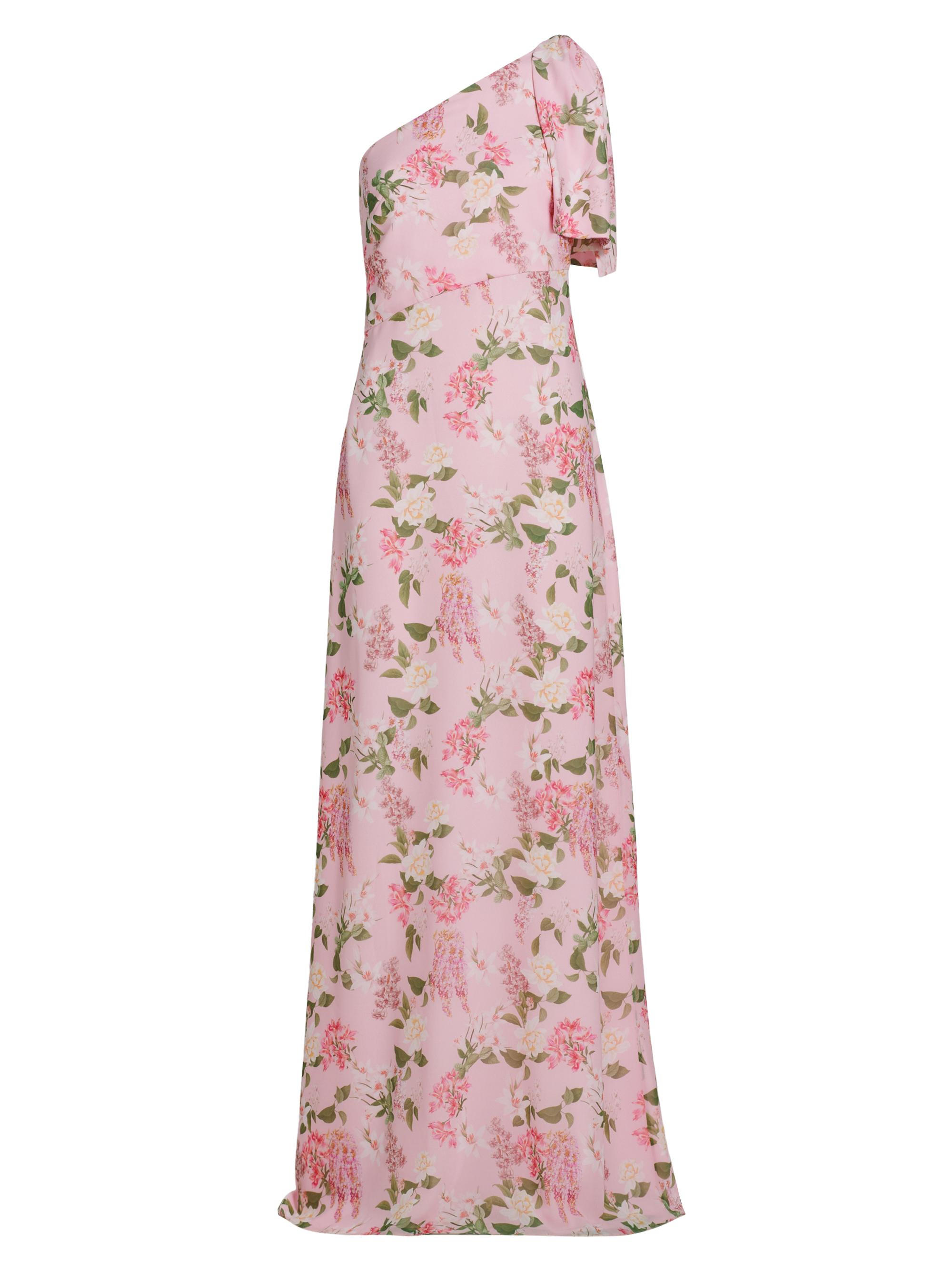 Sachin & Babi Women's Chelsea Floral One-Shoulder Gown - Pink Pearl Wisteria