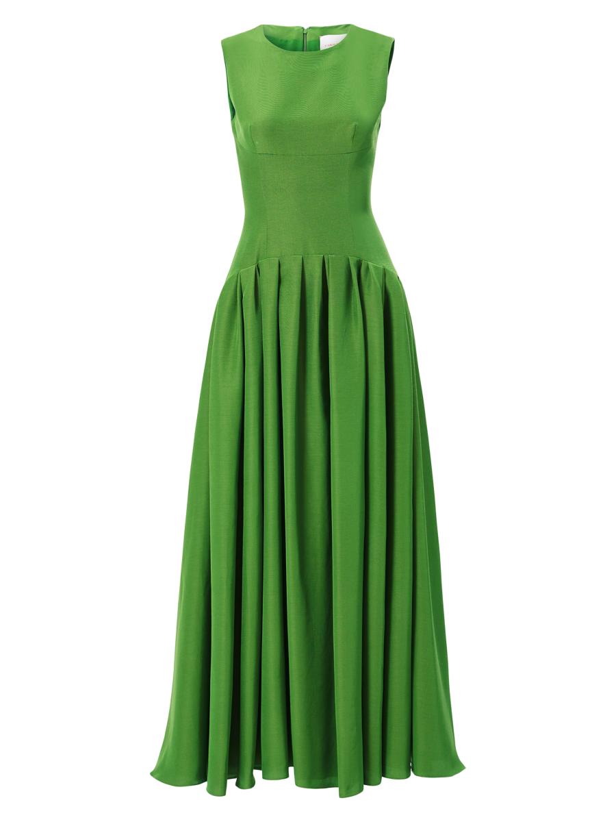 Carolina Herrera Sleeveless Drop Waist Cocktail Dress Saks Fifth