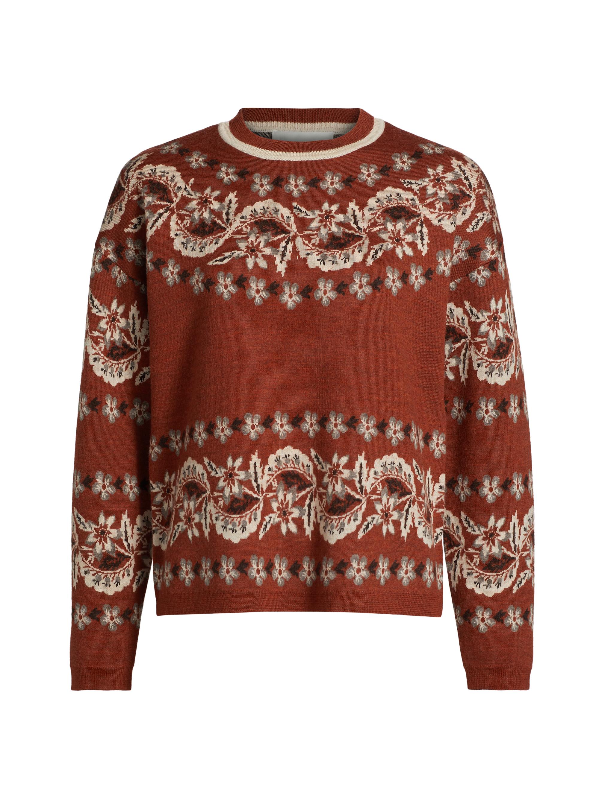 Cara Cara Women's Bondi Boxy Crewneck Sweater - Renaissance Floral