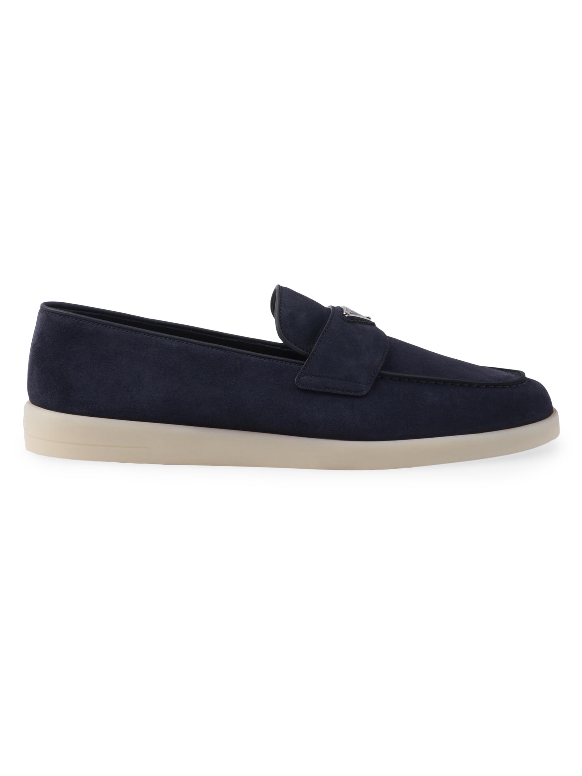 Prada Men's Suede Loafers - Blue