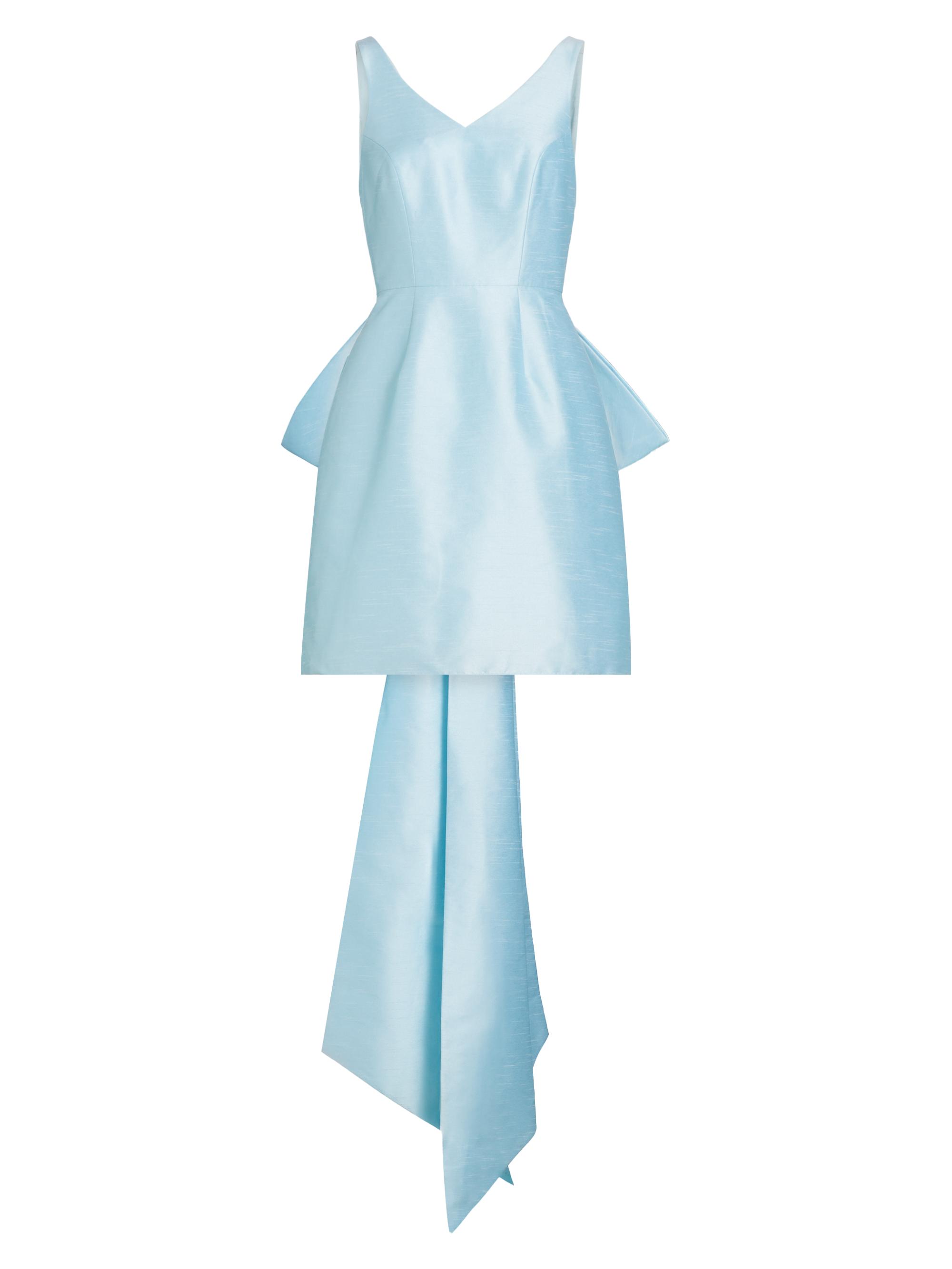 Sachin & Babi Women's Rosie Satin Bow Minidress - Sky Blue