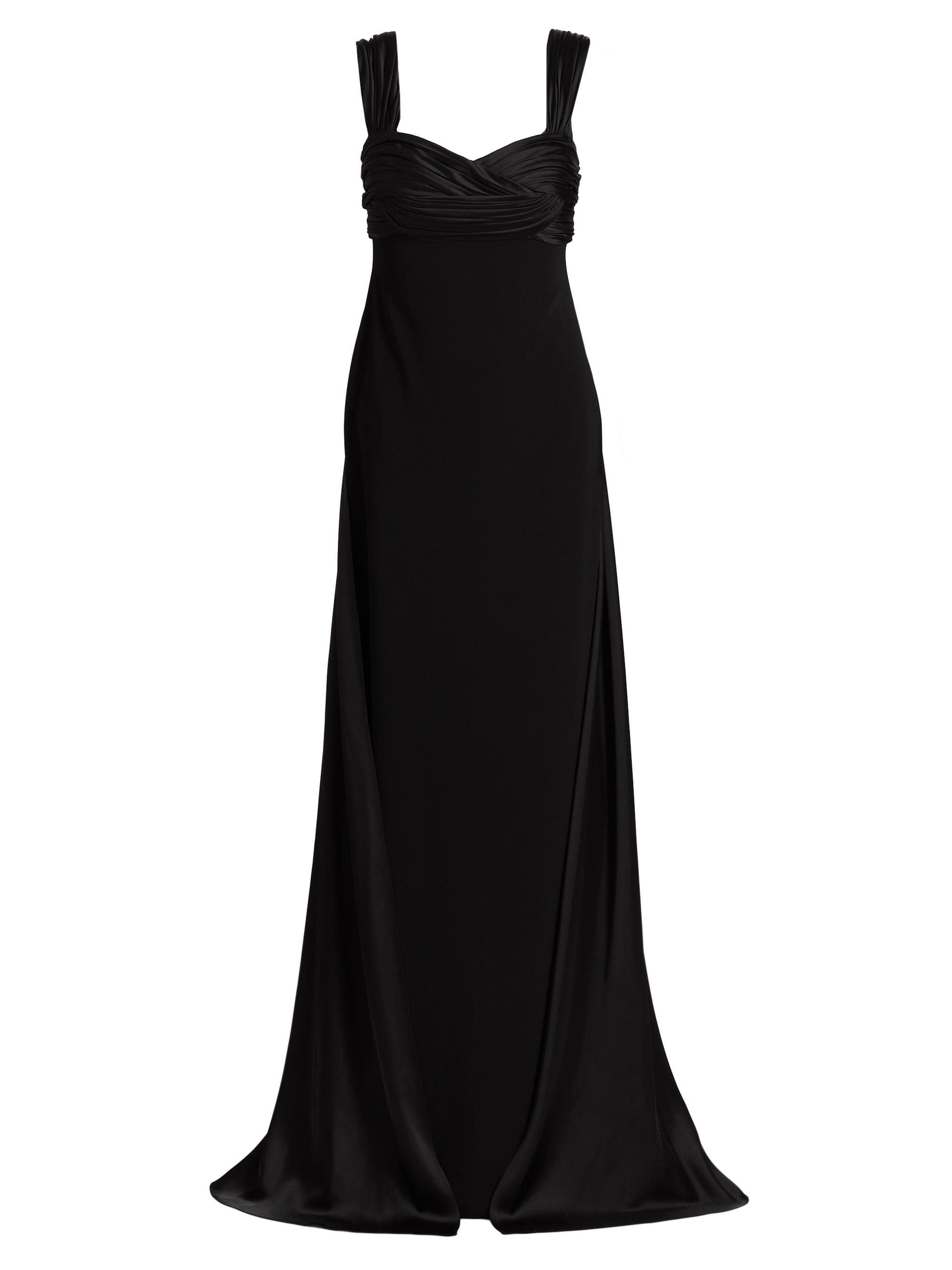 Zuhair Murad Women's Cady Ruched Gown - Black
