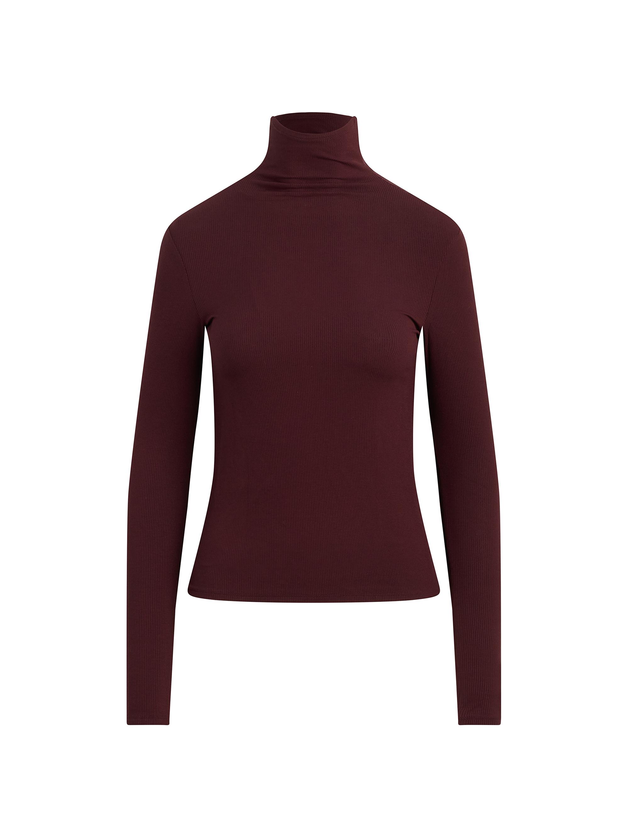 Joe's Jeans Women's The Tony Long-Sleeve Top - Bordeaux