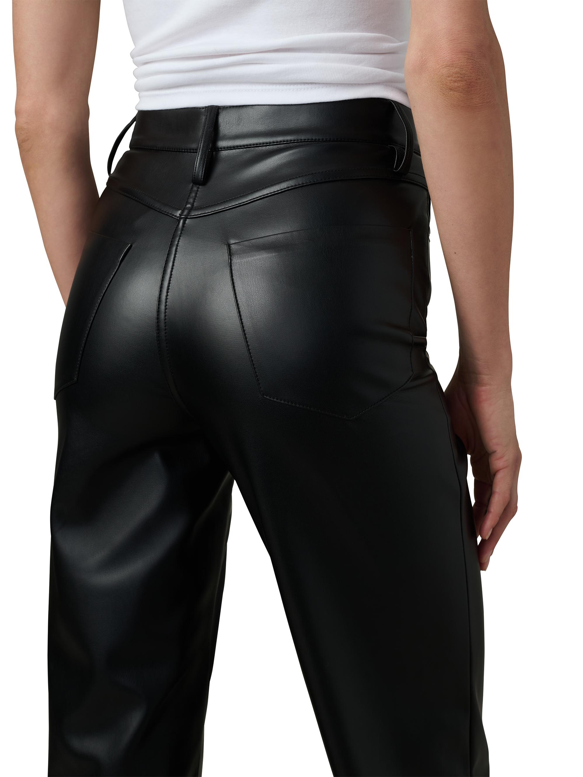 Joe's Jeans Margot Faux Leather High-Rise Straight-Leg Pants