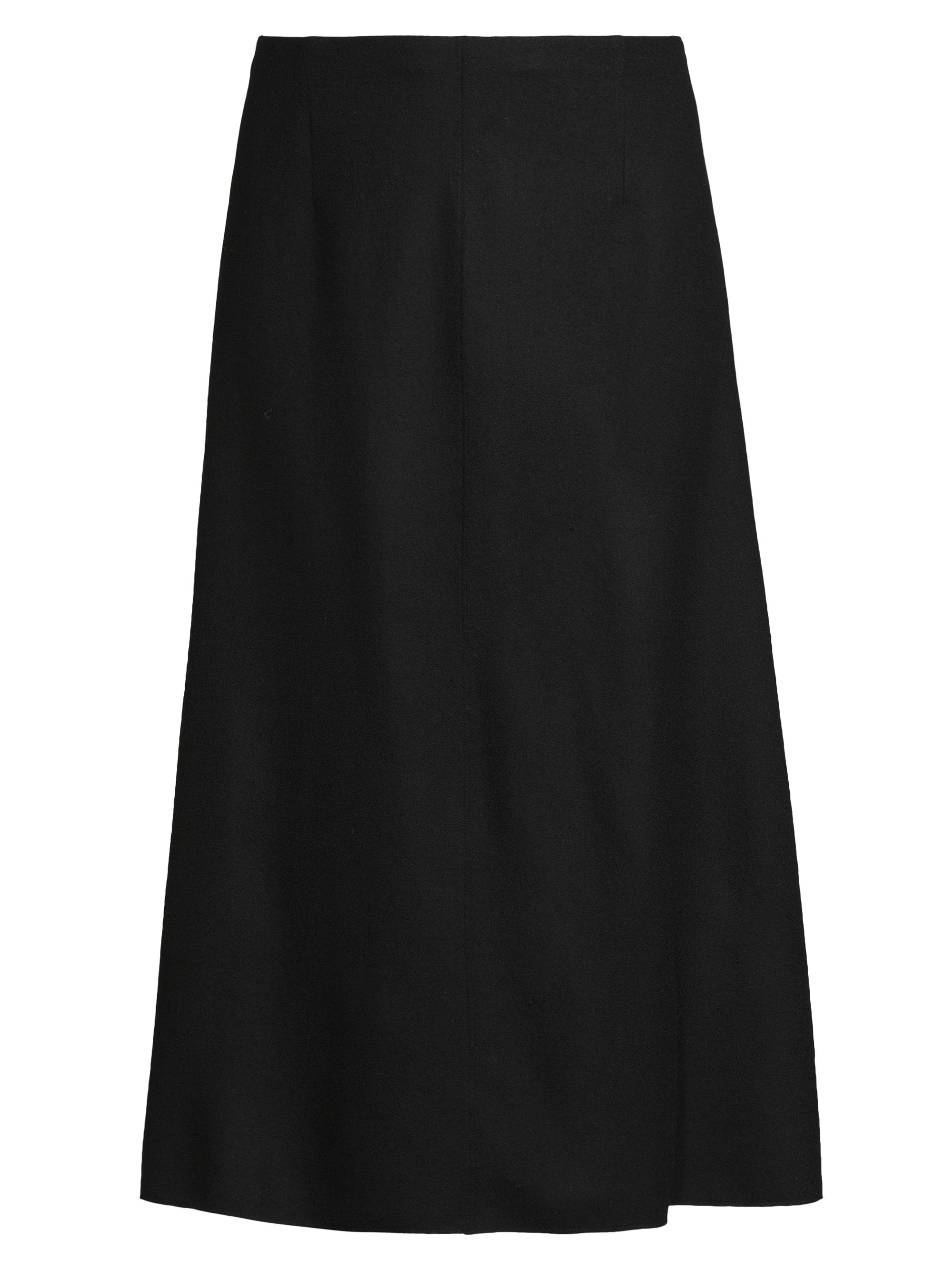 Eileen Fisher Women's Felted Wool A-Line Skirt - Black