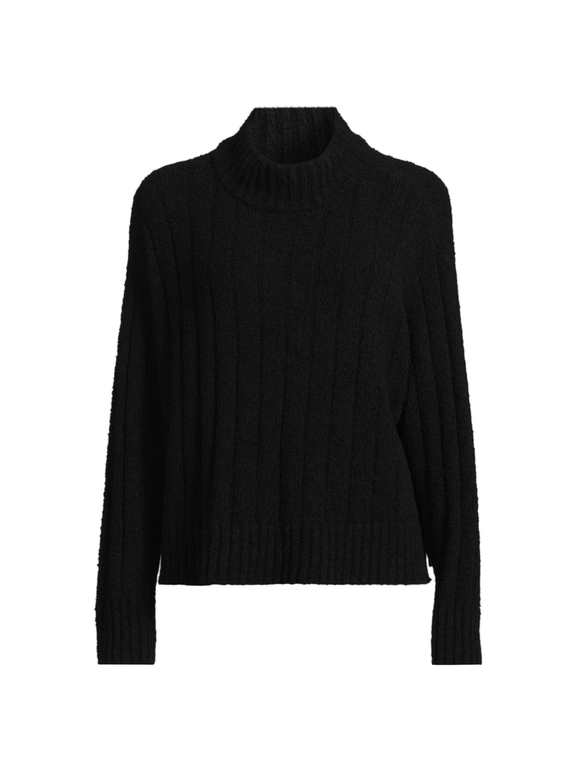 Eileen Fisher Women's Cotton-Cashmere Turtleneck Sweater - Black