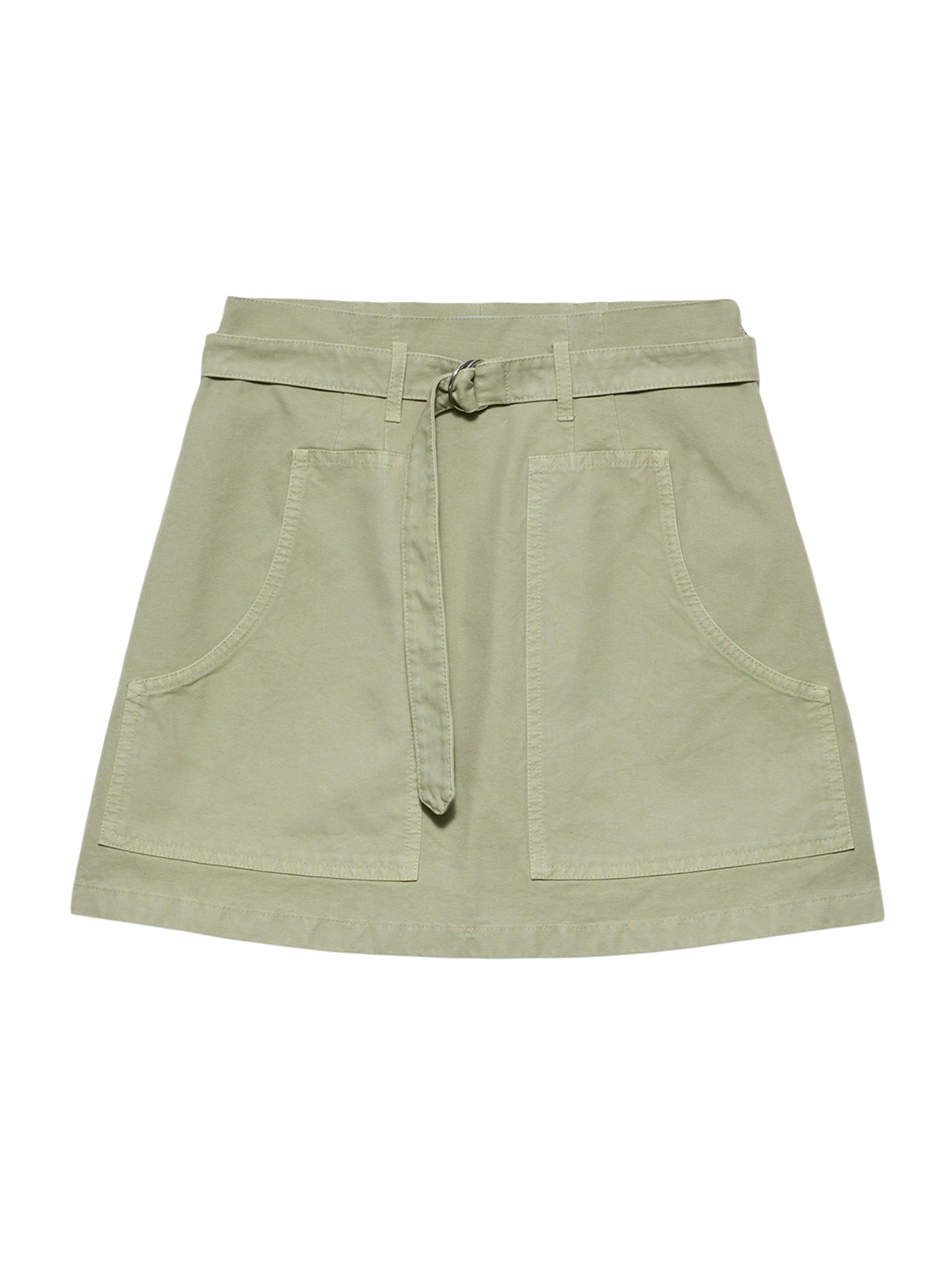 Prada Women's Old Canvas Miniskirt - Green