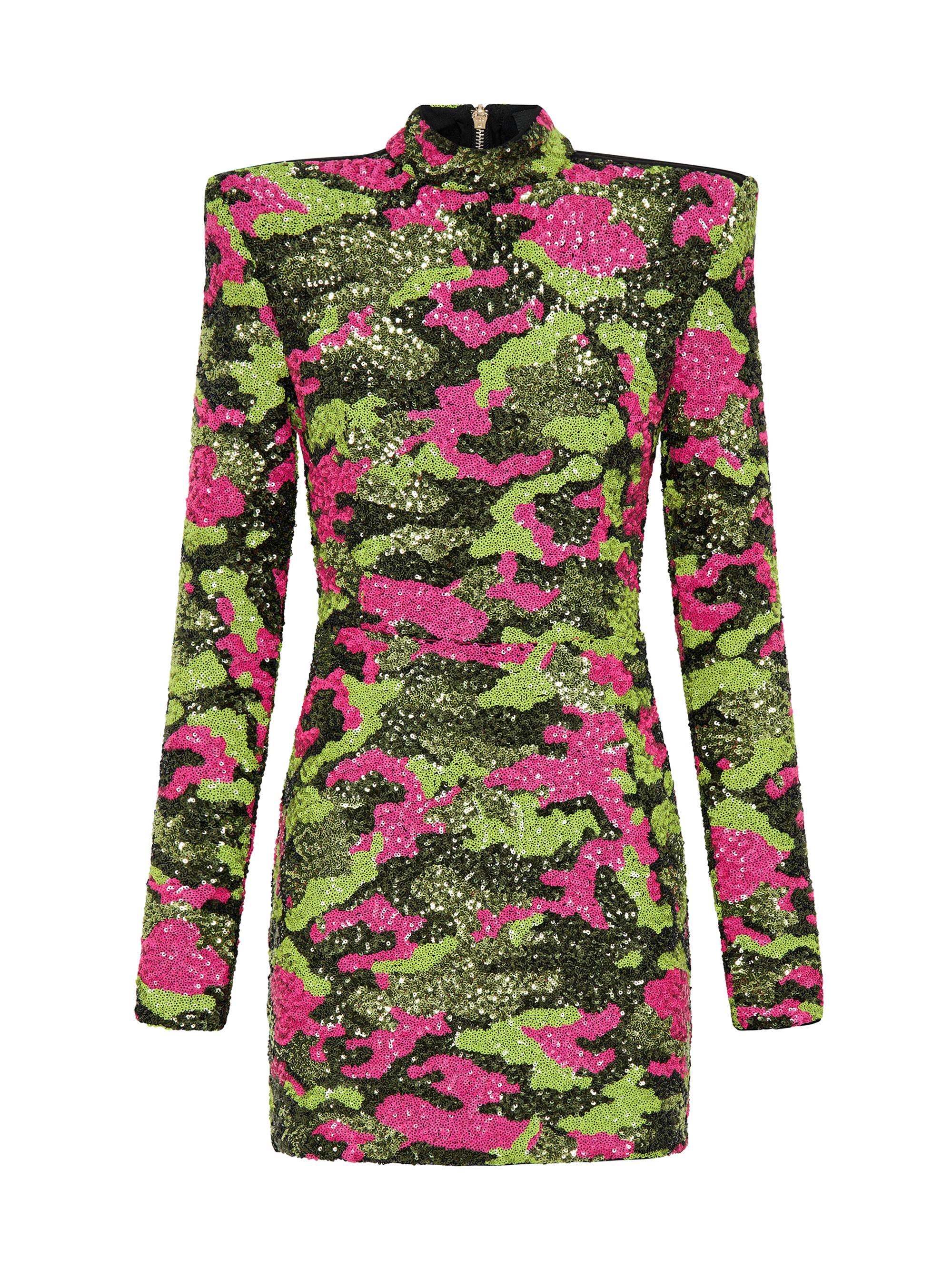 Zhivago Women's Dangerous Days Sequin Camouflage Minidress