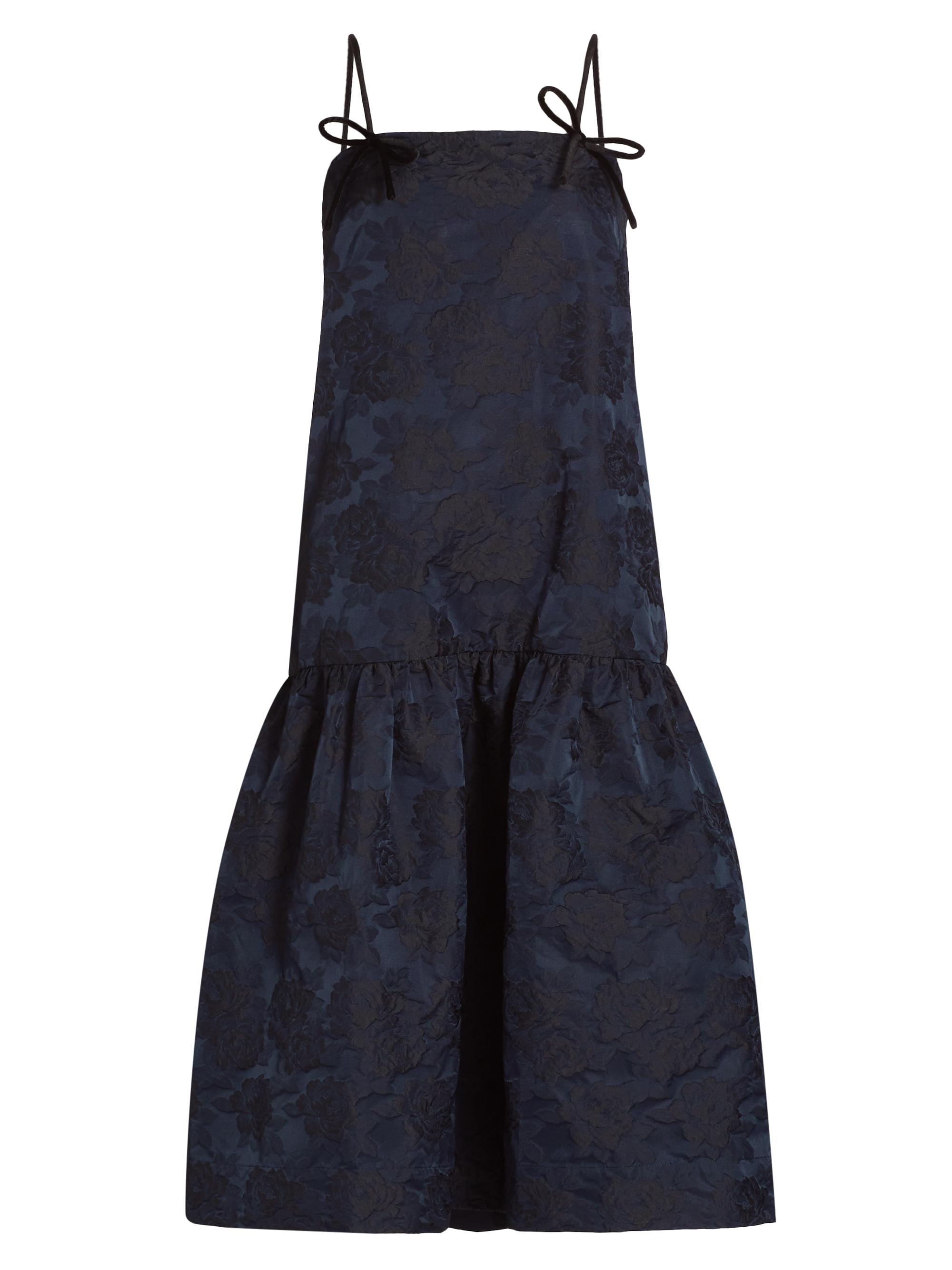 Ganni Floral Jacquard Midi-Dress | Saks Fifth Avenue